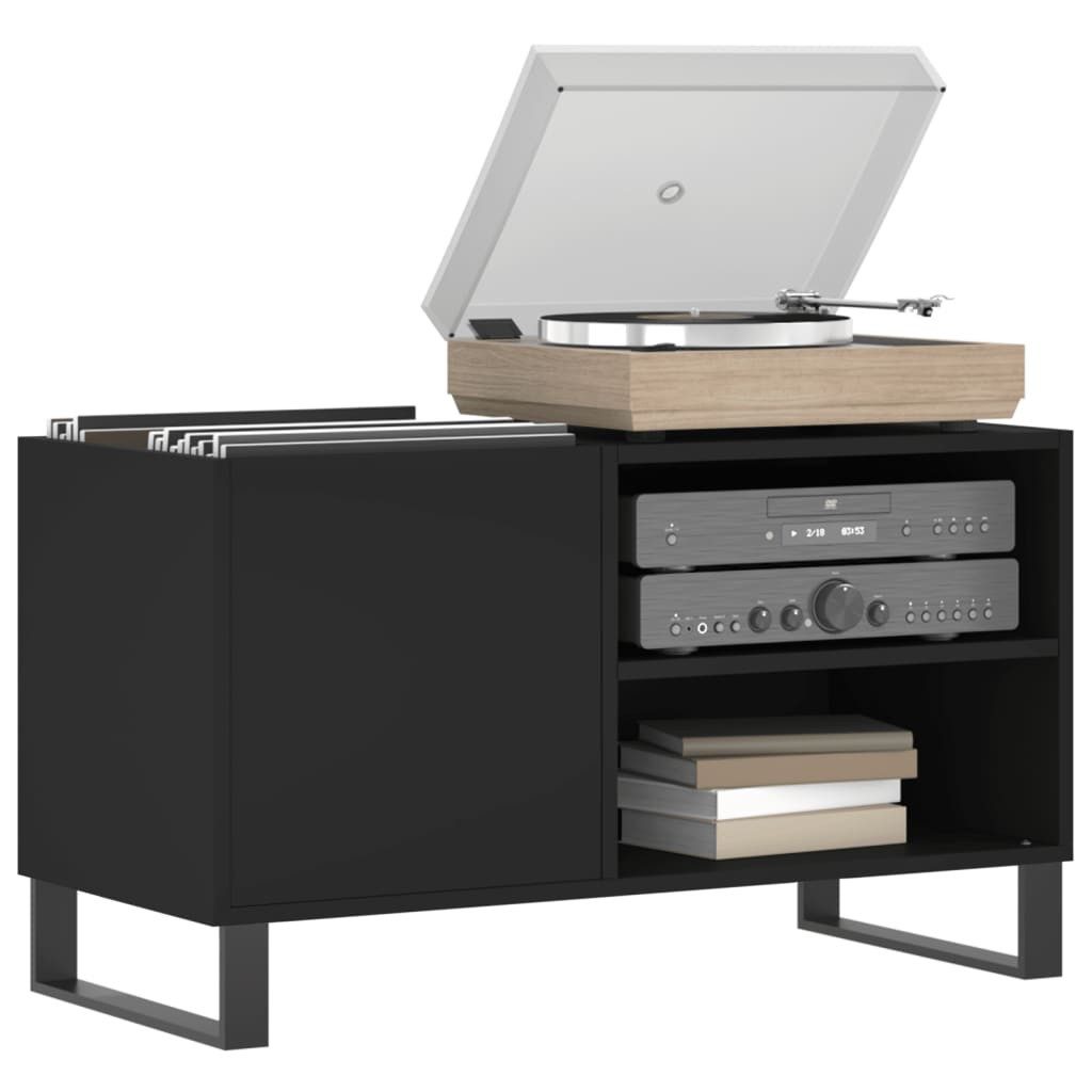 vidaXL Media-Regal Plattenschrank Schwarz 85x38x48 cm günstig online kaufen