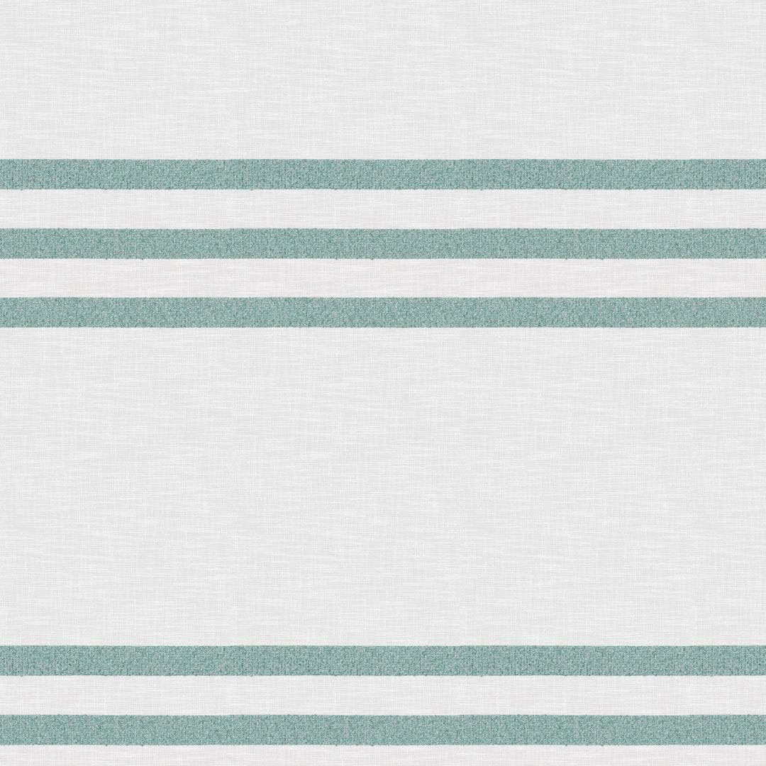 Effektgarn halbtransparent, St), (1 Multifunktionsband Bergen, for you!, Vorhang Neutex mit grün/weiß naturiger Querstreifen