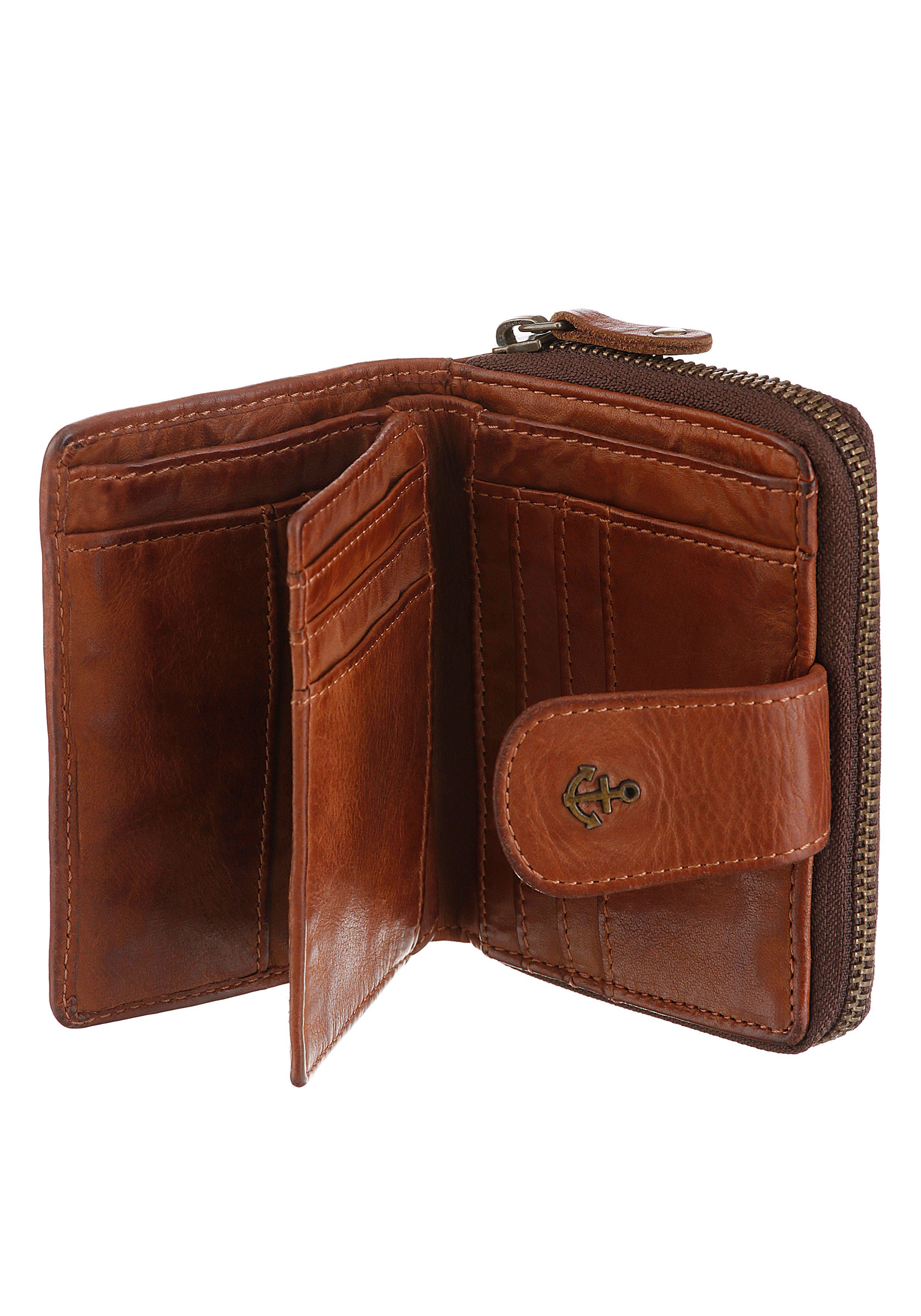 charming HARBOUR Is, mit Geldbörse cognac RFID-Technologie Wallet Harbour Second 2nd