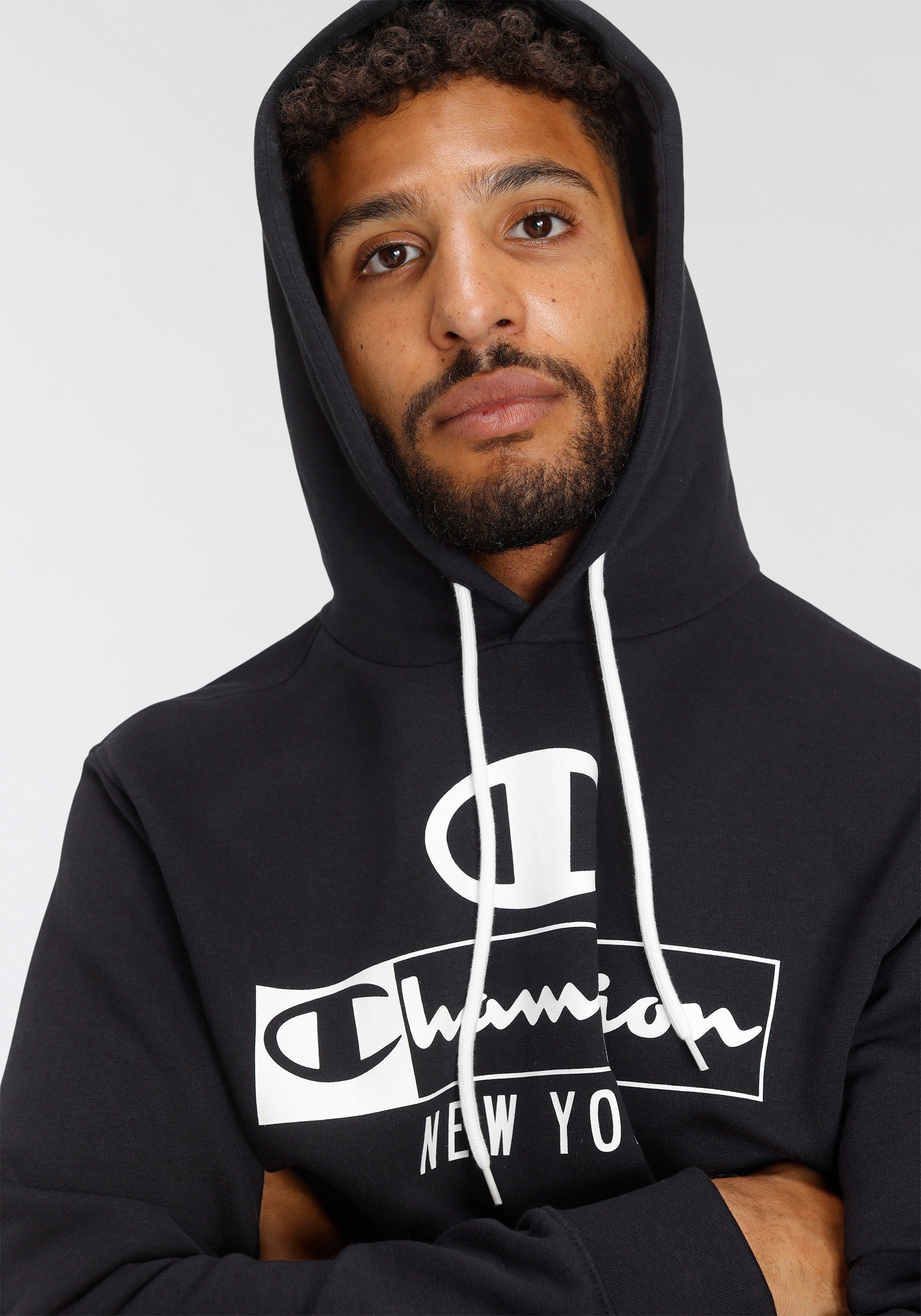 Champion schwarz Kapuzensweatshirt