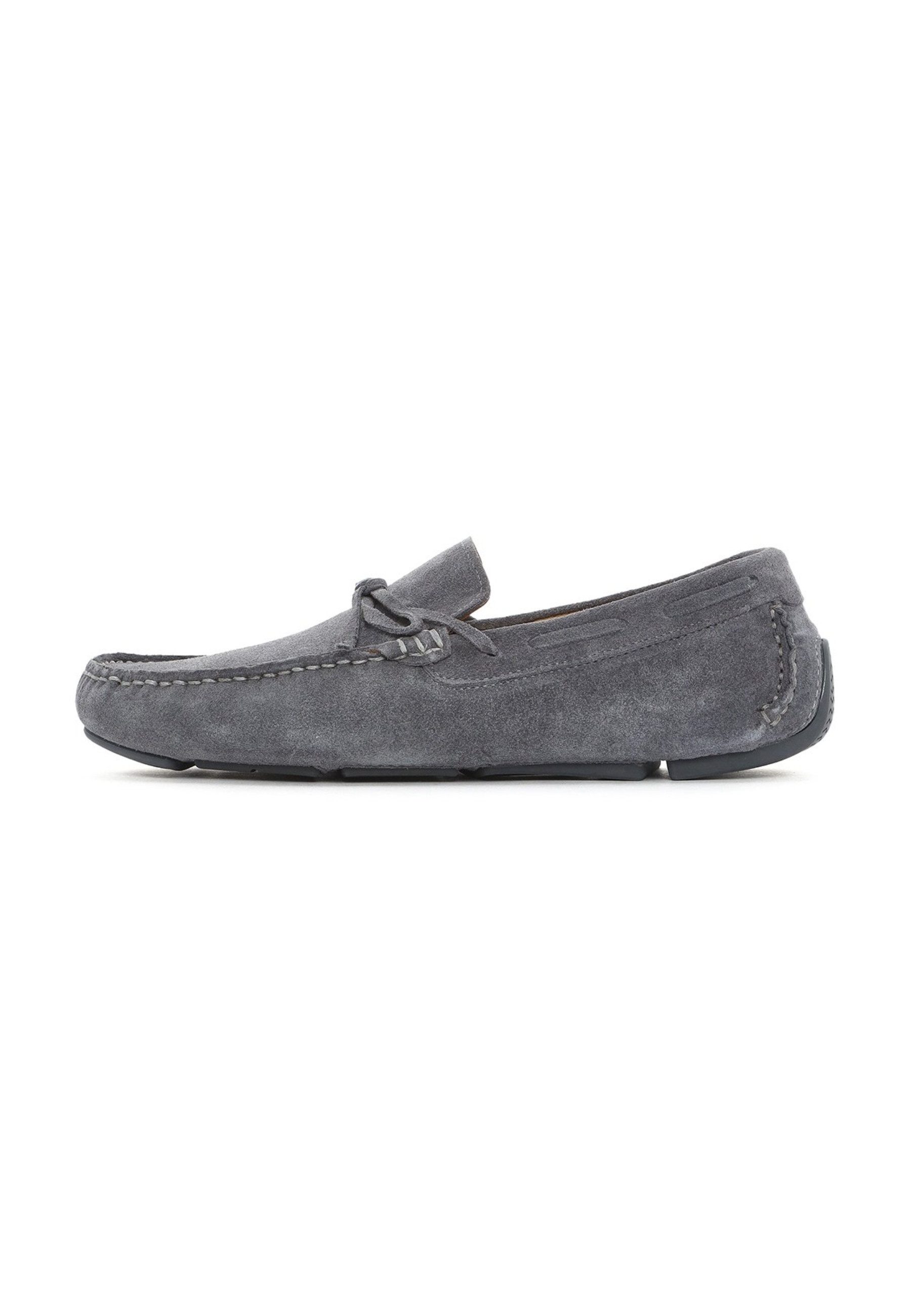 Derimod Loafer aus Wildleder Loafer Lederfutter, Gummisohle