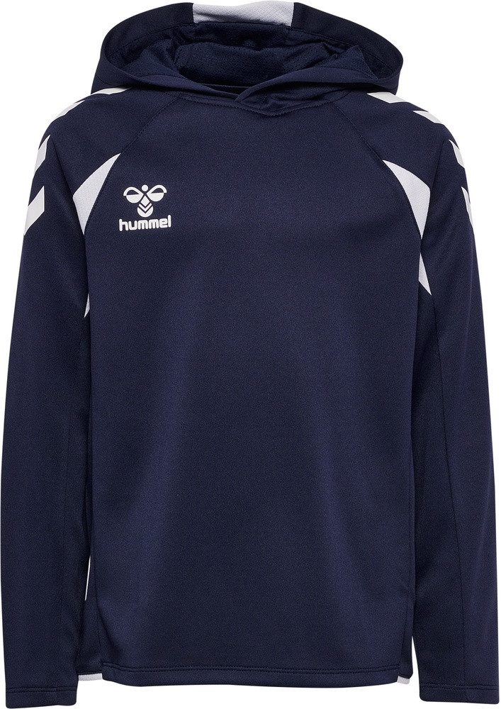 Kapuzenpullover hmlCORE 2.0 Hoodie (100% rec. Polyester) marineblau/weiss Kinder