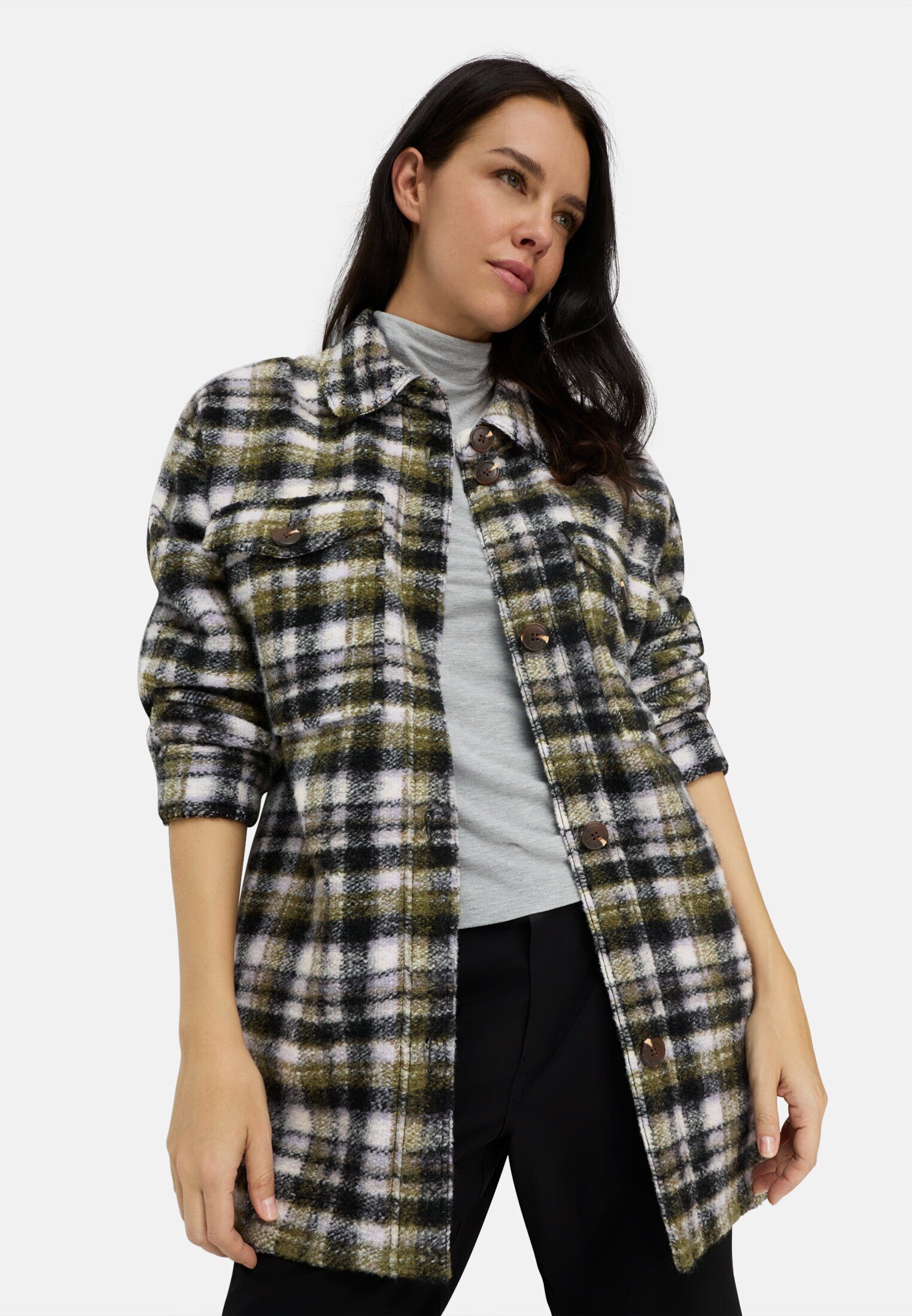 camel active Kurzjacke im Oversized Fit Langarm