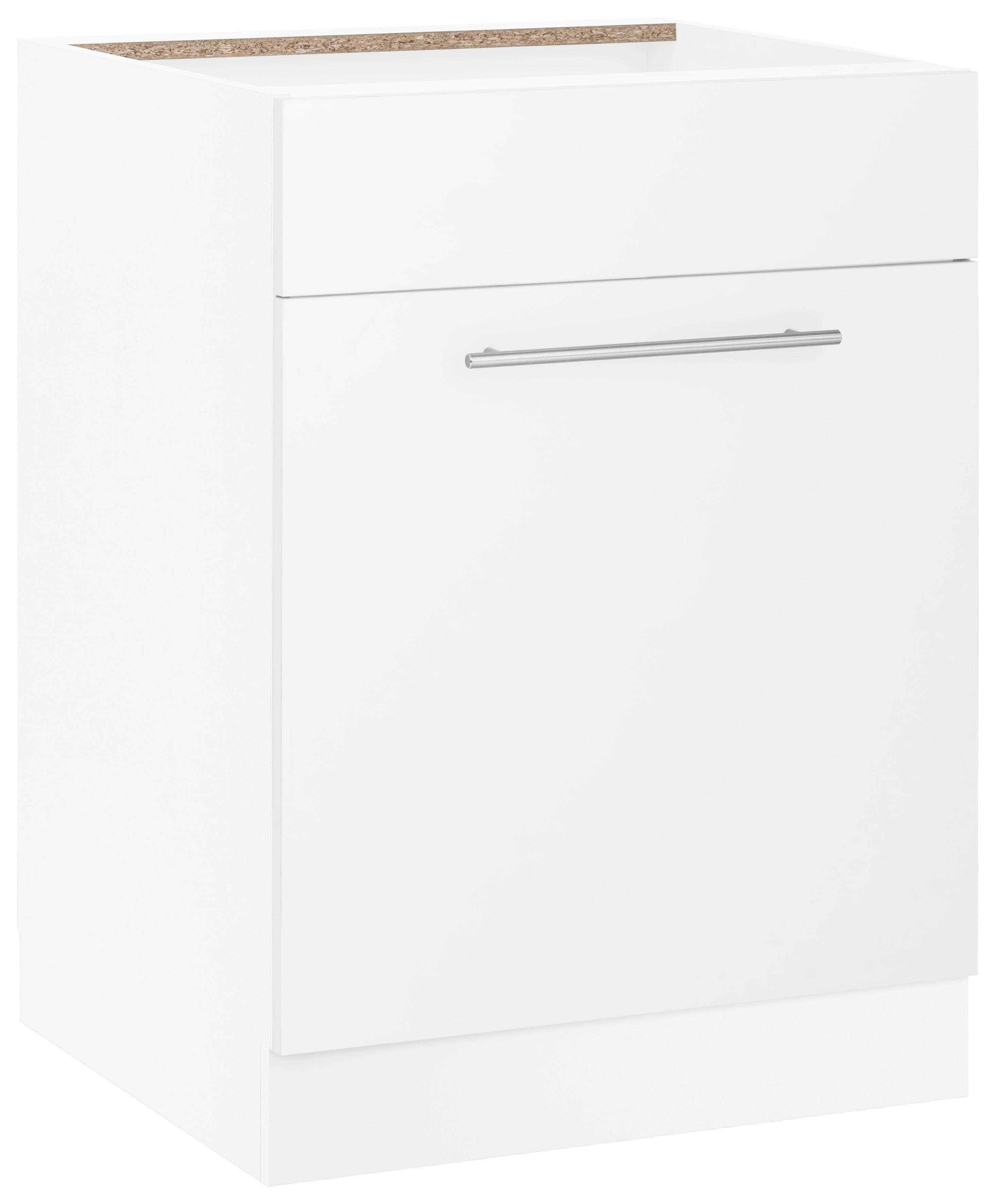 wiho Küchen Spülenschrank Flexi2, Breite: 60 cm, Soft-Close bei der Tür oben feste Blende
