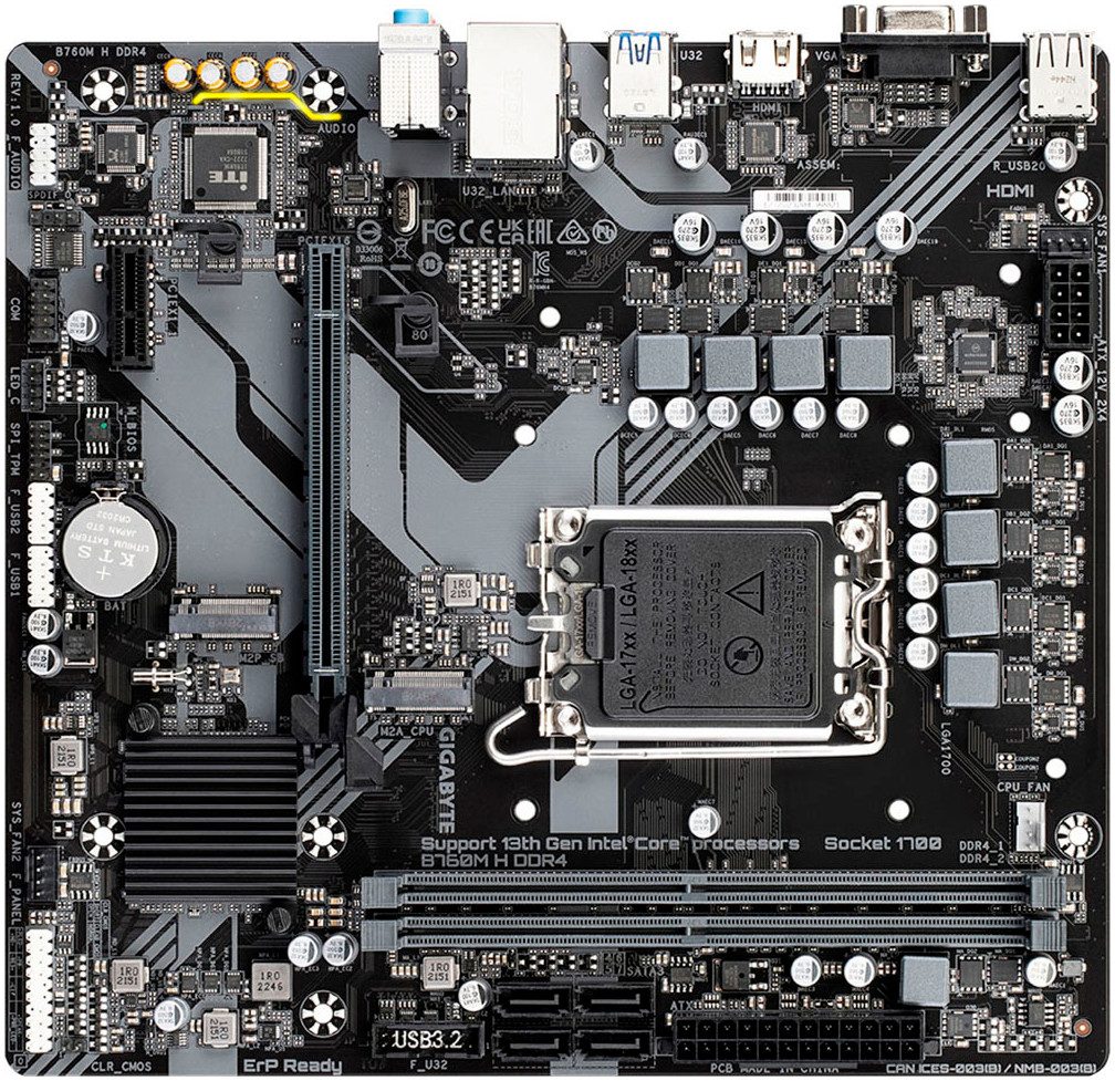 Gigabyte B760M H DDR4 Mainboard