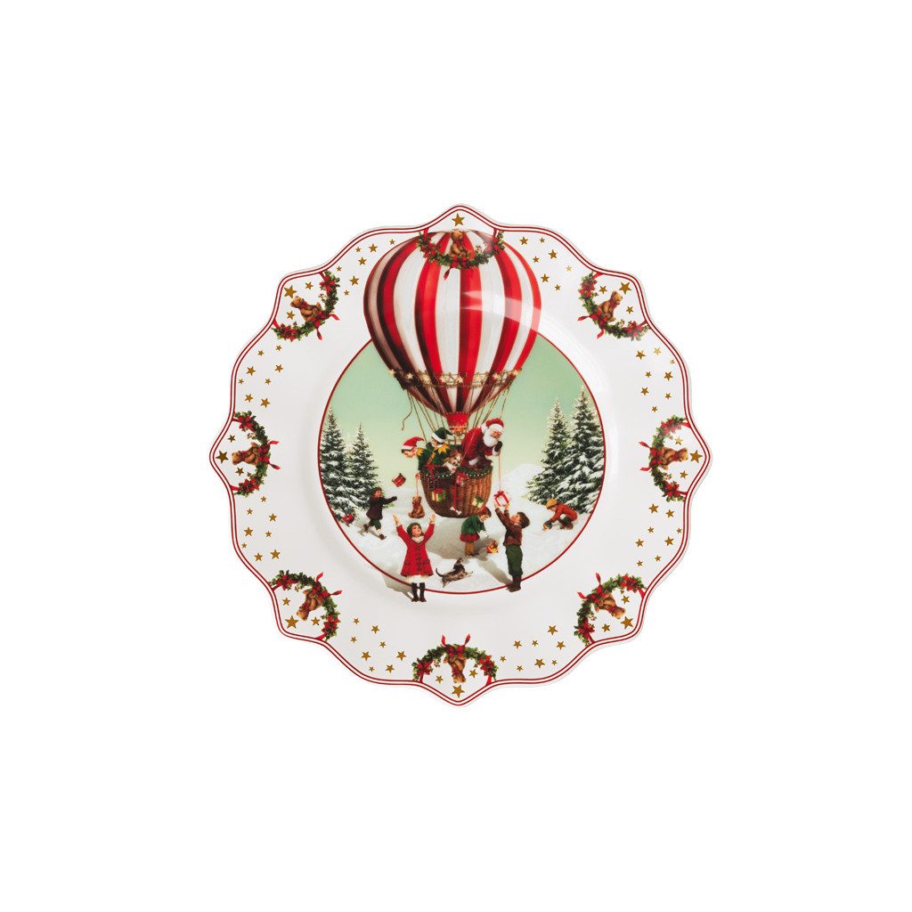 Villeroy & Boch Frühstücksteller Annual Christmas Edition Jahresteller 2026, (1 St), Premium Porcelain, 1 Stck