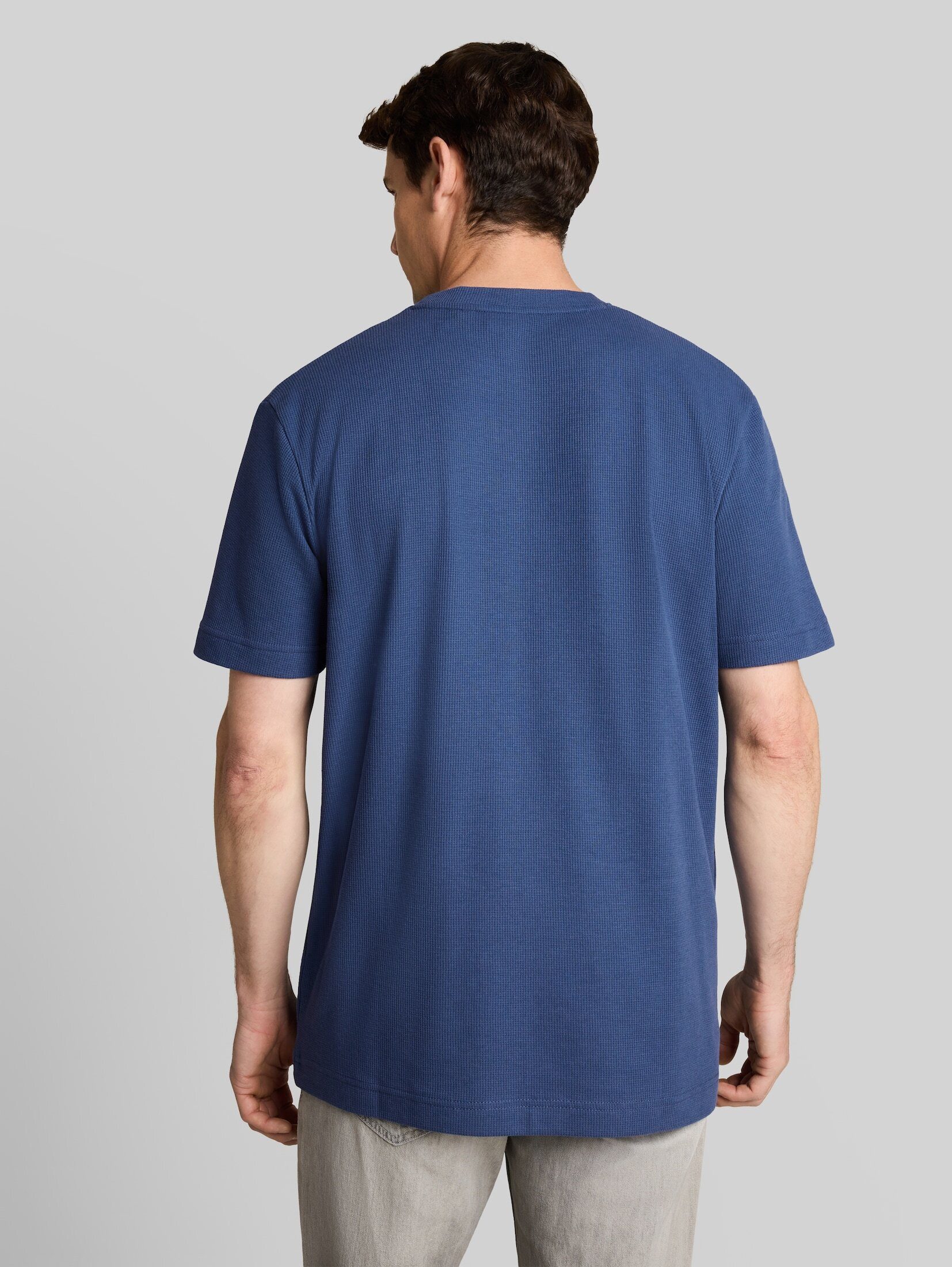 TOM TAILOR T-Shirt T-Shirt (im Einserpack) T-Shirt mit Waffelstruktur