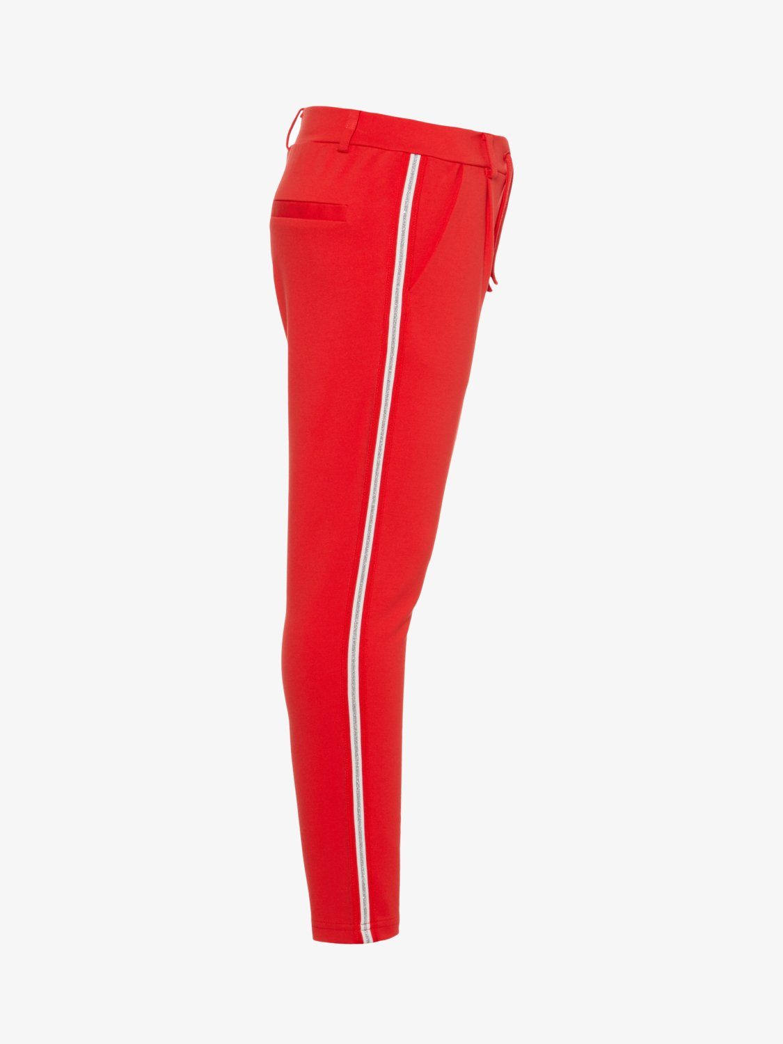 Name It Jogginghose Name It Mädchen Stoffhose mit Längsstreifen in rot