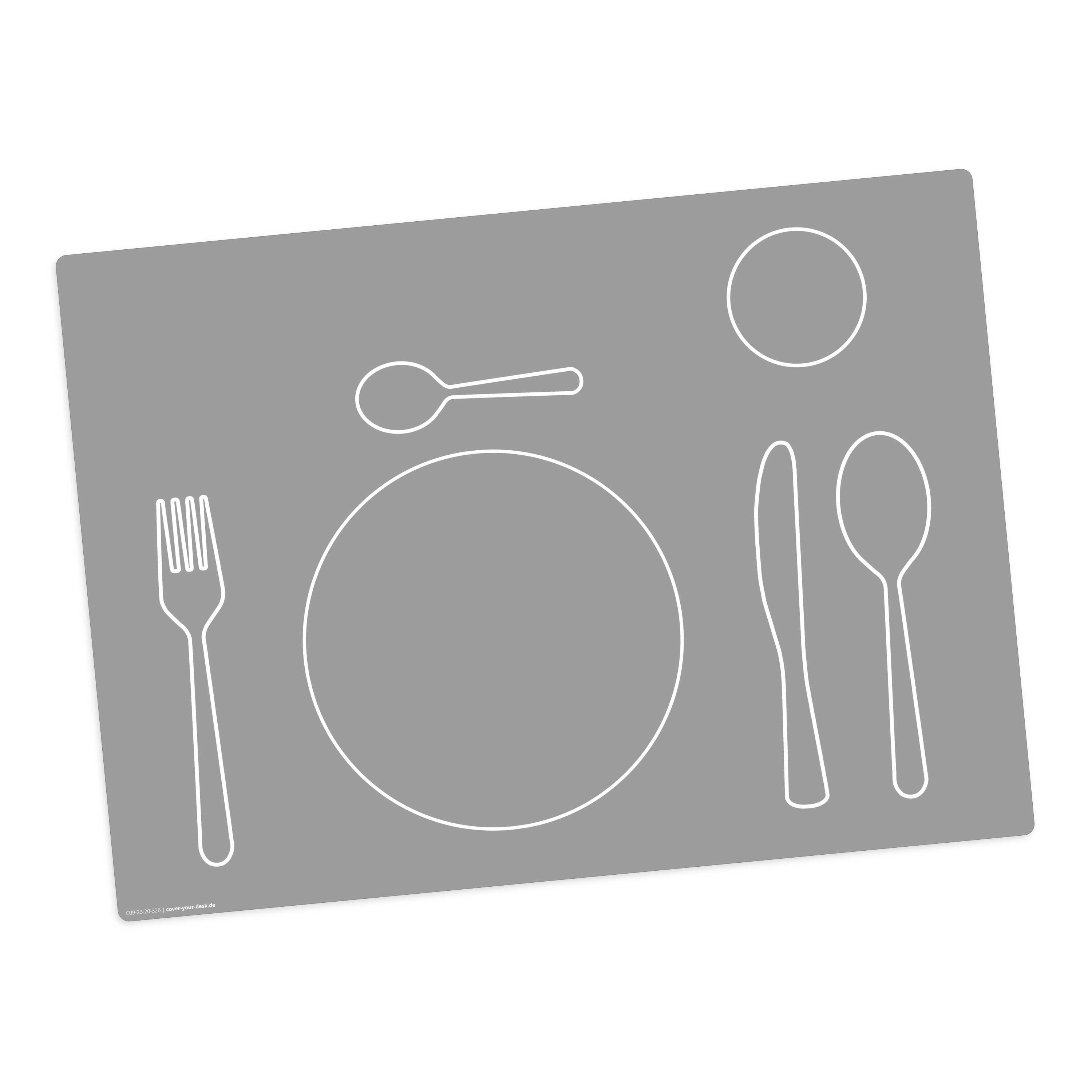 Tischsetmacher Platzset Tischset, Platzset abwaschbar - für Kinder - Montessori, (aus erstklassigem Vinyl (Kunststoff - BPA-frei), 1-St., 44 x 32 cm - rutschfeste Tischdekoration), Made in Germany