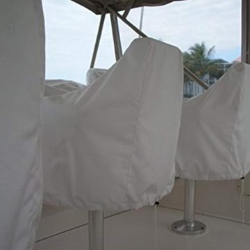Fivejoy Autositzbezug Bootssitzbezug, wasserdicht, UV-Schutz, wetterfest, für Angelstuhl, 1-tlg., geeignet für die meisten Bootssitze bis 64 cm, silber, Free Size