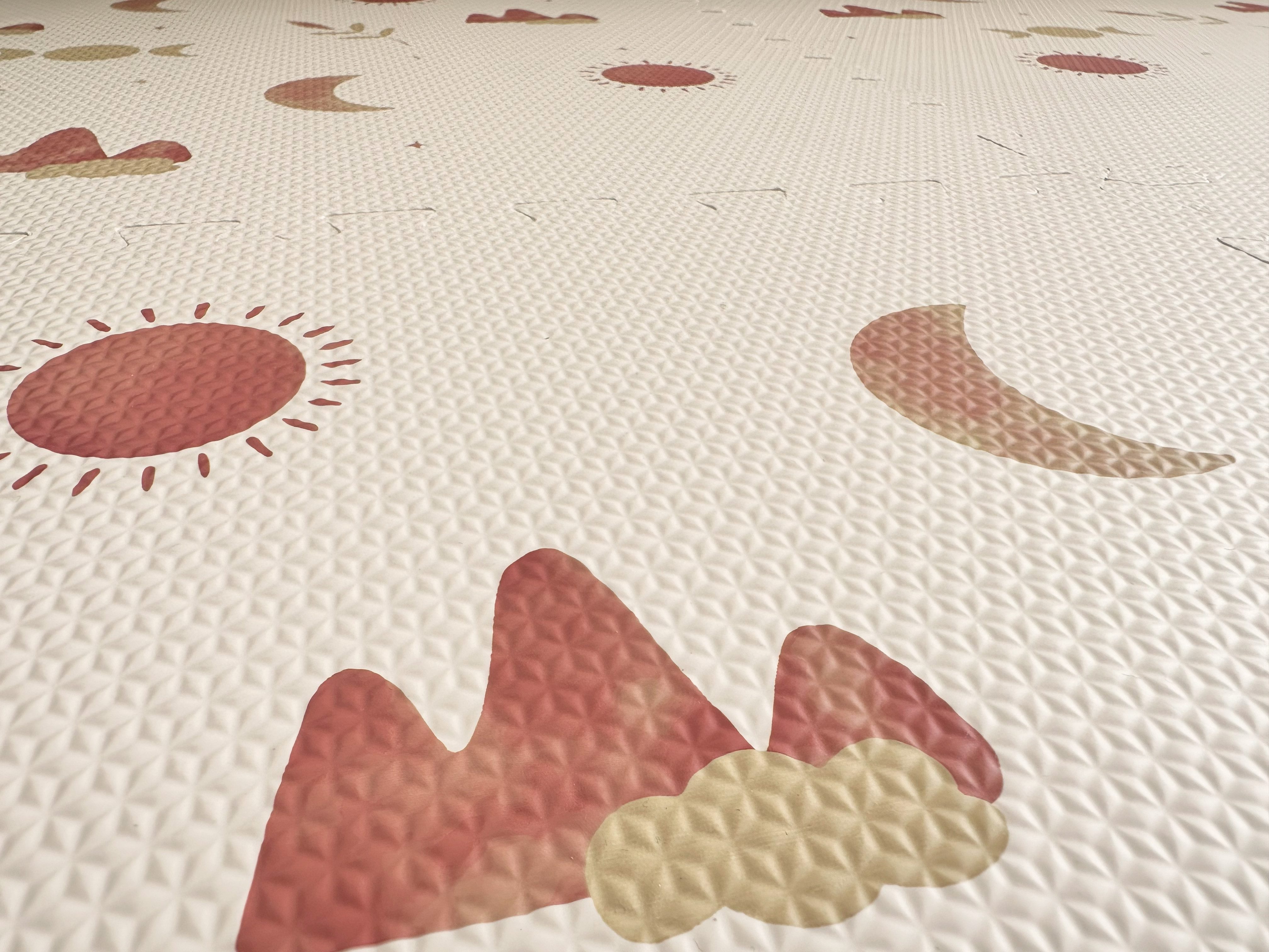 Little Lemon Spielmatte Moon, randlose Krabbelmatte - Puzzlematte für Babys und Kinder