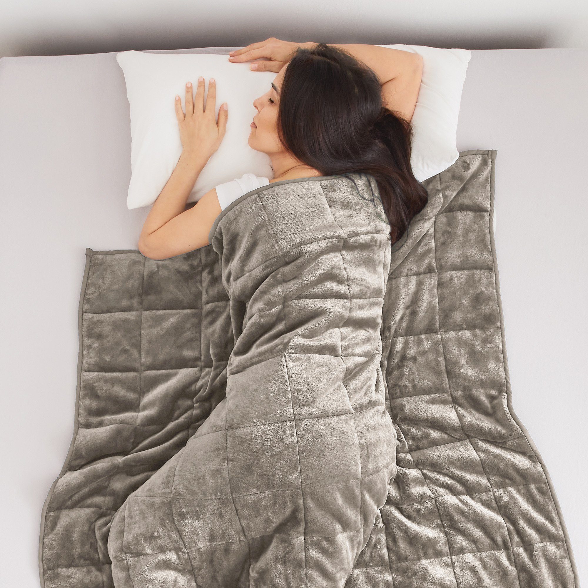 Bestlivings Gewichtsdecke beschwerte Kuscheldecke, Füllung: feine Glasperlen, Bezug: Polyester, Flanell, Entspannungsdecke 7kg - Anti Stress - Therapiedecke