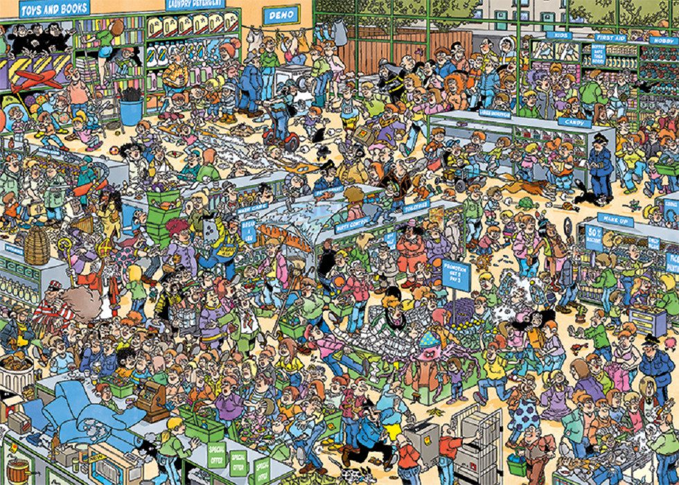 Jan van Haasteren Puzzle Jan van Haasteren - The Park & The Pharmacy 2x1000 günstig online kaufen