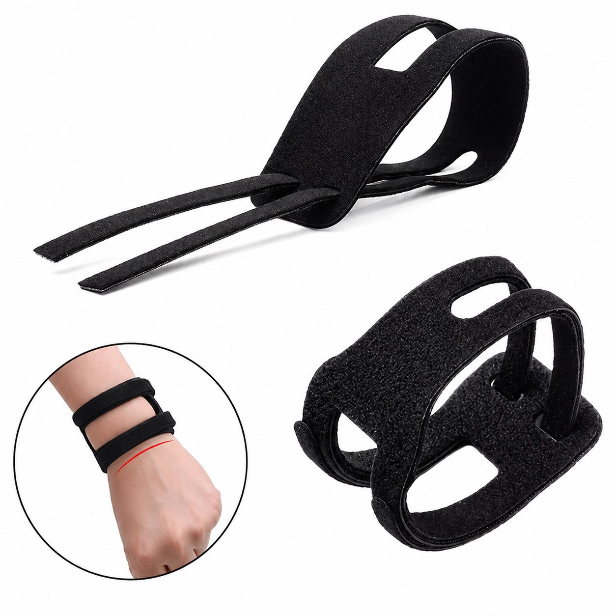 COOL-i ® Handgelenkbandage 2er Set Handgelenkbandage, verstellbar & elastisch, atmungsaktiv für Alltag, Sport & Arbeit