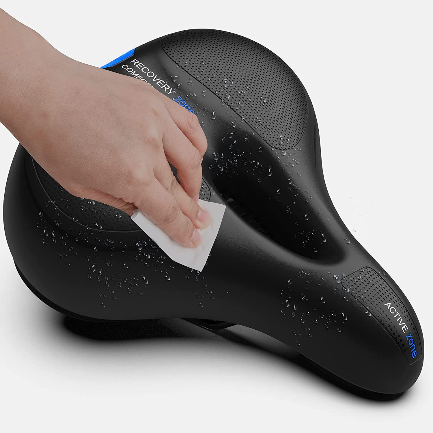 SURFOU Fahrradsattel Fahrradsattel Herren Damen Bequem Fahrrad Sattel (Duale Stoßdämpfung, Wasserdicht & langlebig, Reflektorstreifen, Universelle Passform & einfache Montage, für mtb, Rennräder, E-Bikes, Citybikes & Falträder), Ergonomic Design Bequemer Fahrradsättel