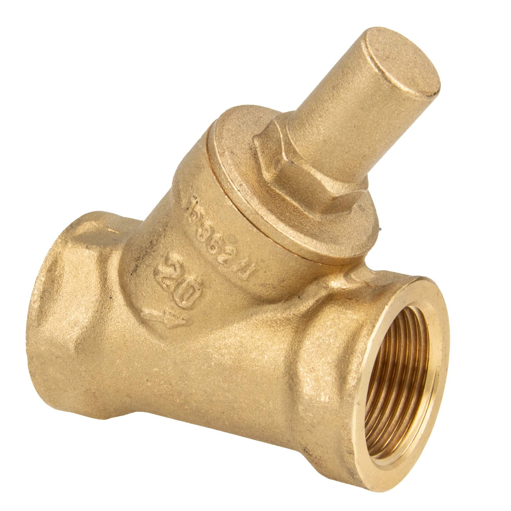 Schlösser Absperrventil Schrägsitz Rückschlagventil - Rückflussverhinderer Typ 1210, Zulassungen: DVGW für Trinkwasser