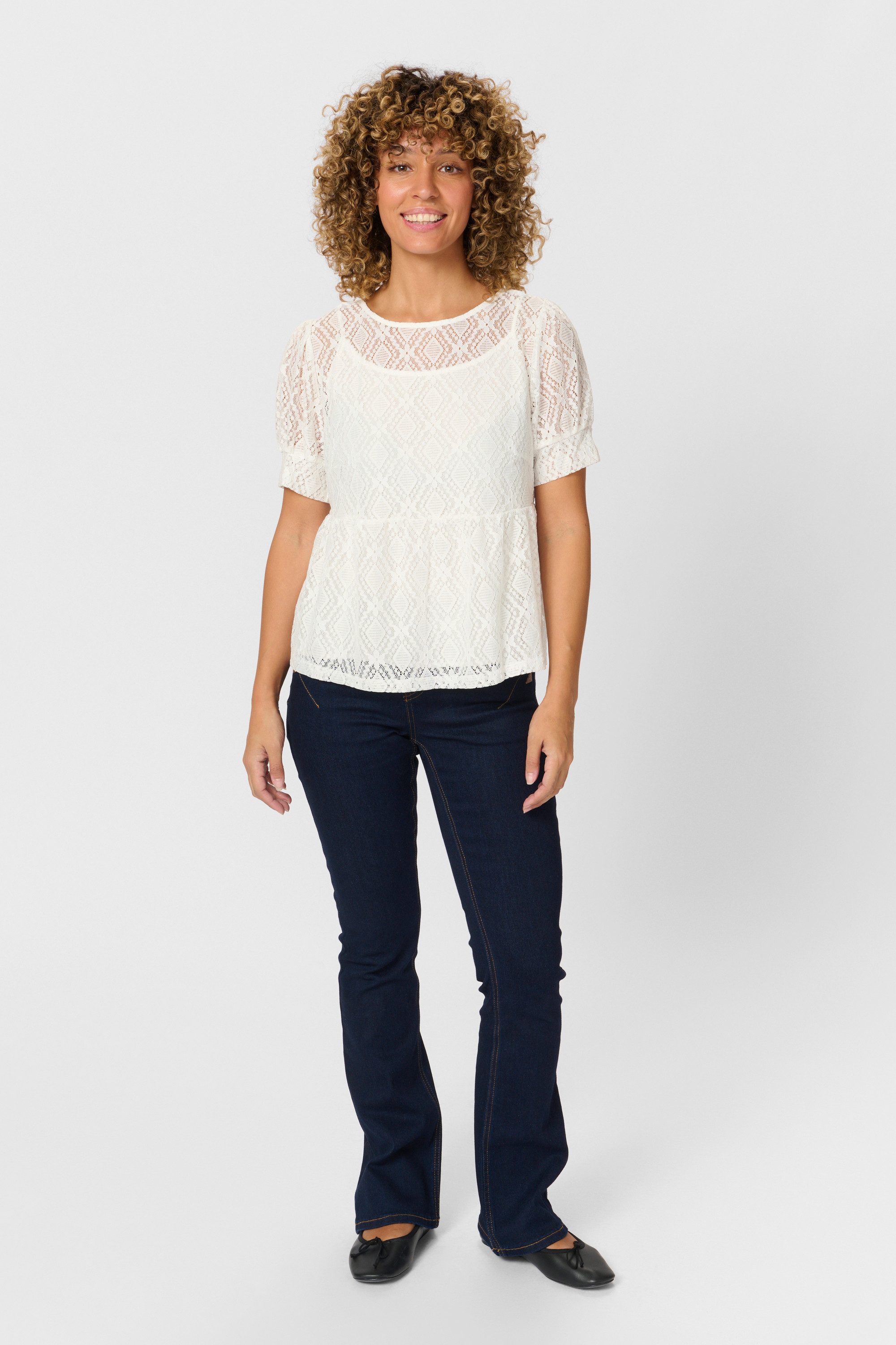 Cream Kurzarmbluse Kurzarm-Bluse CRRemi
