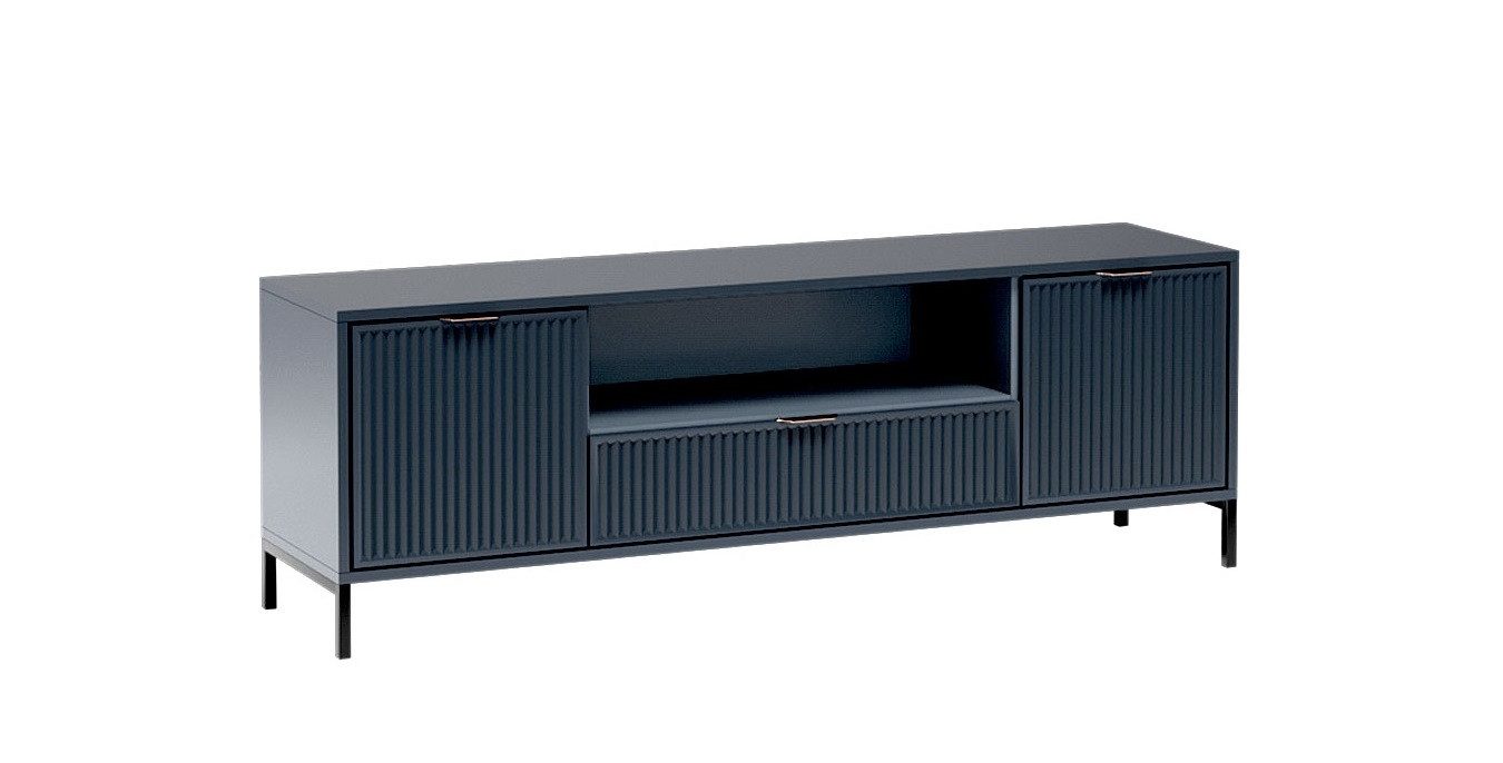 Marmex Möbel TV-Bank LINKASTYLES 04 zweitüriger TV-Schrank Lowboard mit Schublade