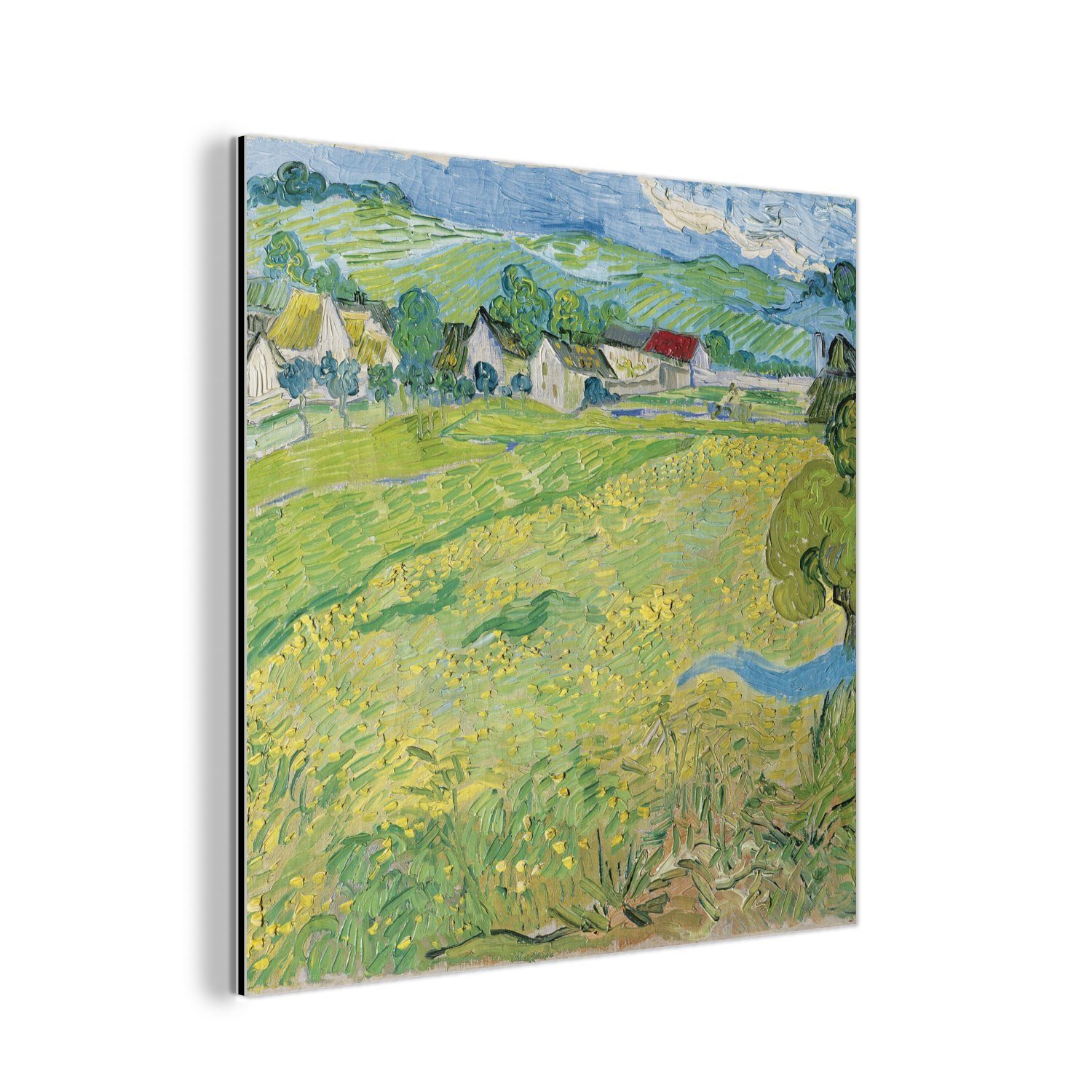 MuchoWow Metallbild Les Vessenots in Auvers - Vincent van Gogh, (1 St), Alu-Dibond-Druck, Gemälde aus Metall, Aluminium deko