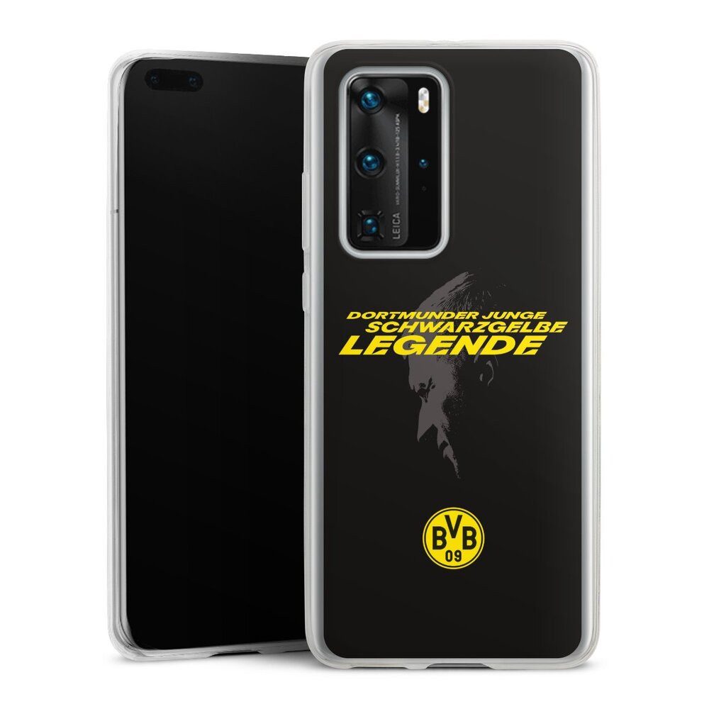 DeinDesign Handyhülle Marco Reus Borussia Dortmund BVB Danke Marco Schwarzgelbe Legende, Huawei P40 Pro Slim Case Silikon Hülle Ultra Dünn Schutzhülle