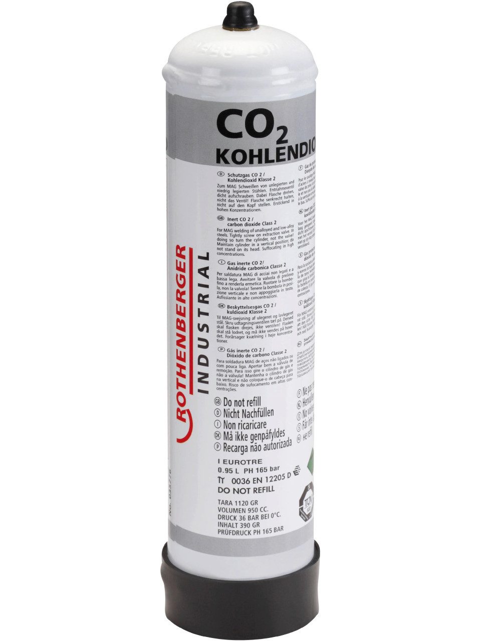 Rothenberger Schweißdraht Rothenberger Kohlendioxid Co2 Einwegflasche 930 ml