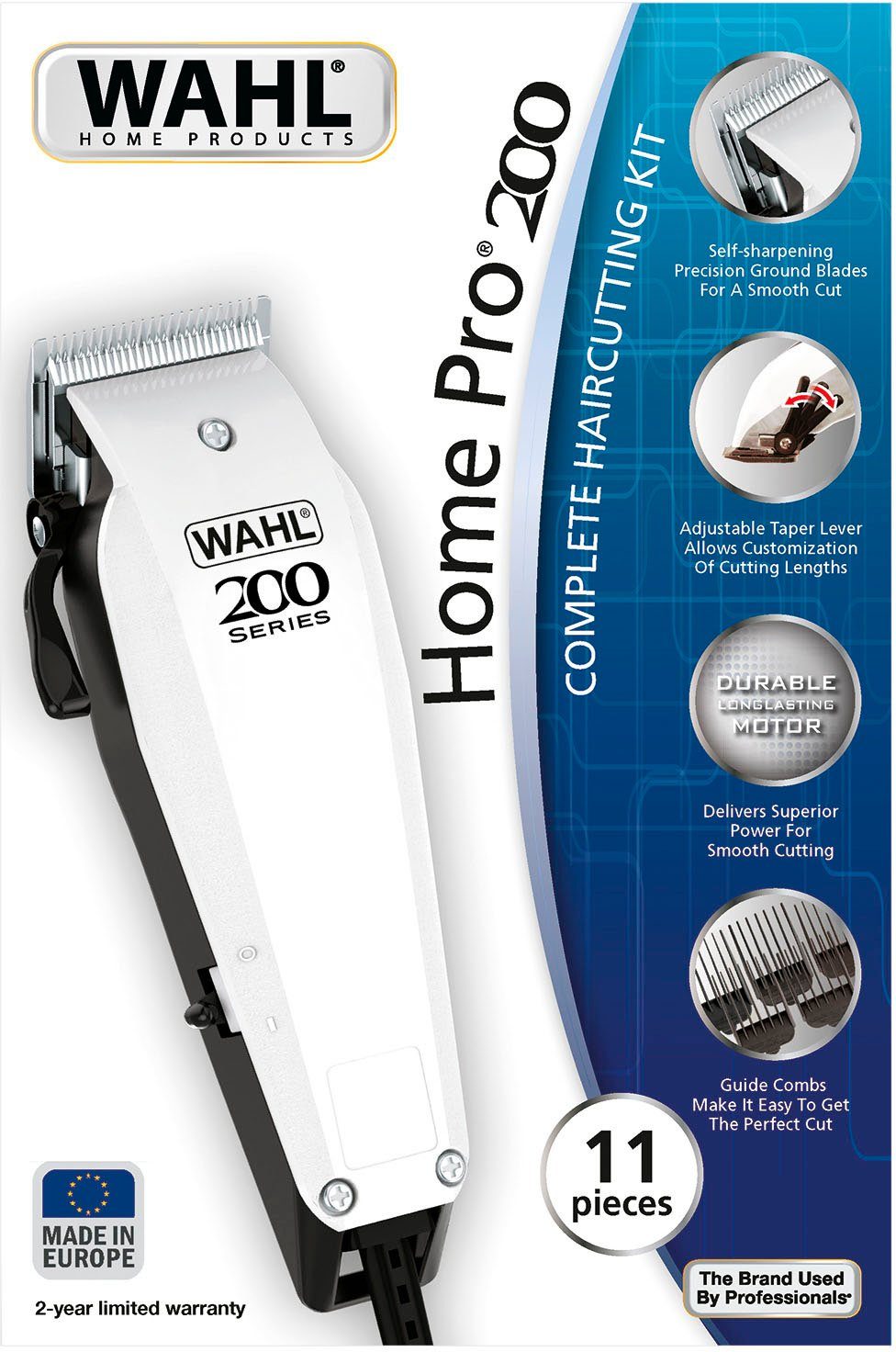 Series Wahl Netz-Haarschneidemaschine, Wahl Haarschneider Präzisionsklinge HomePro Selbstschärfende 200