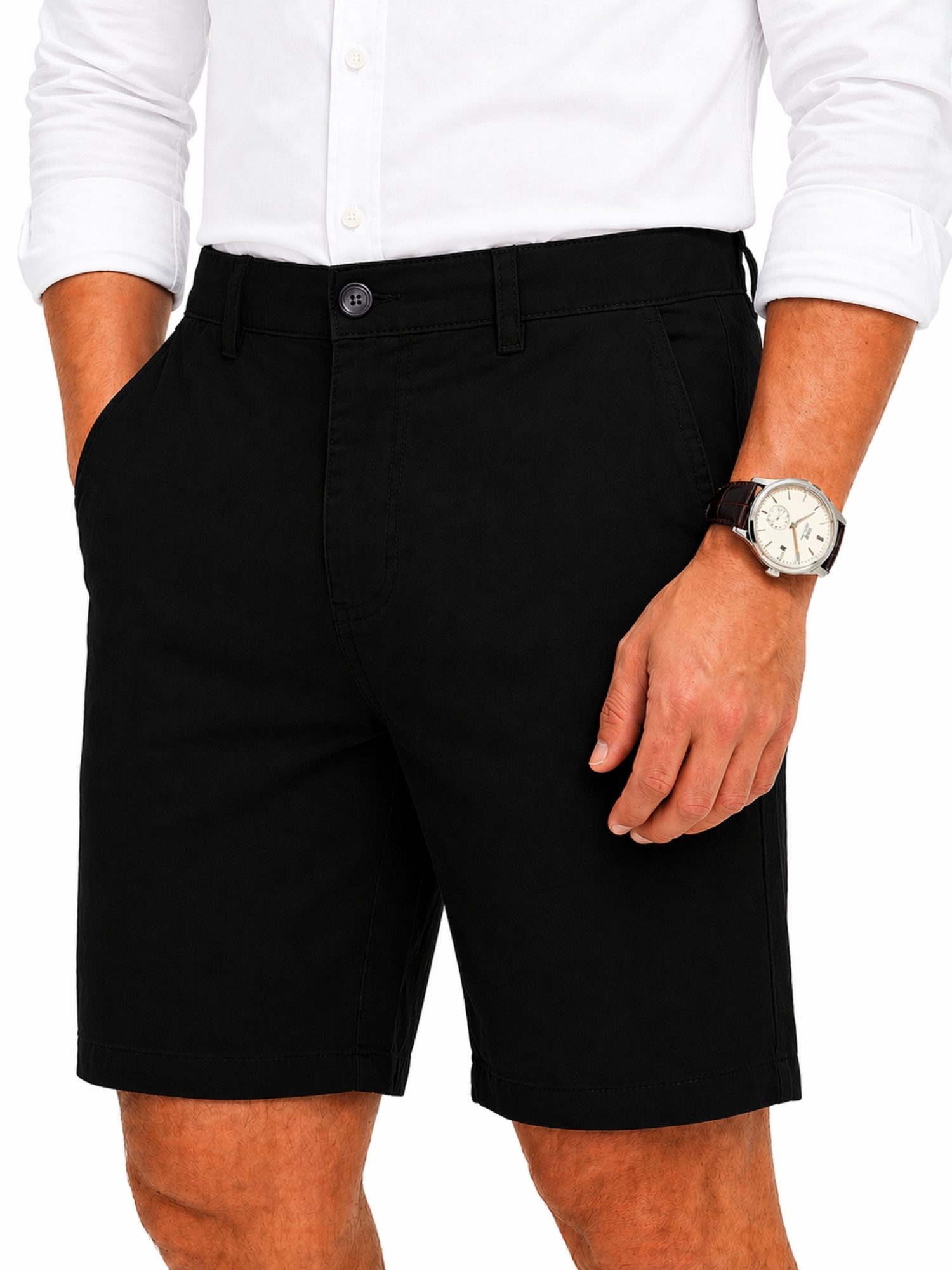 COMEOR Chinoshorts Kurze Hosen Herren - Baumwolle Chino Shorts (1 Hose) Bequeme Passform mit verstellbarem Kordelzug und praktischen Taschen
