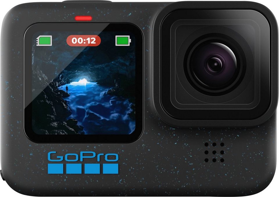 GoPro HERO 12 Action Cam (5,3K, Bluetooth, WLAN (Wi-Fi), 2x opt. Zoom),  HyperSmooth 6.0 mit AutoBoost, QuikCapture, Protune, HindSight