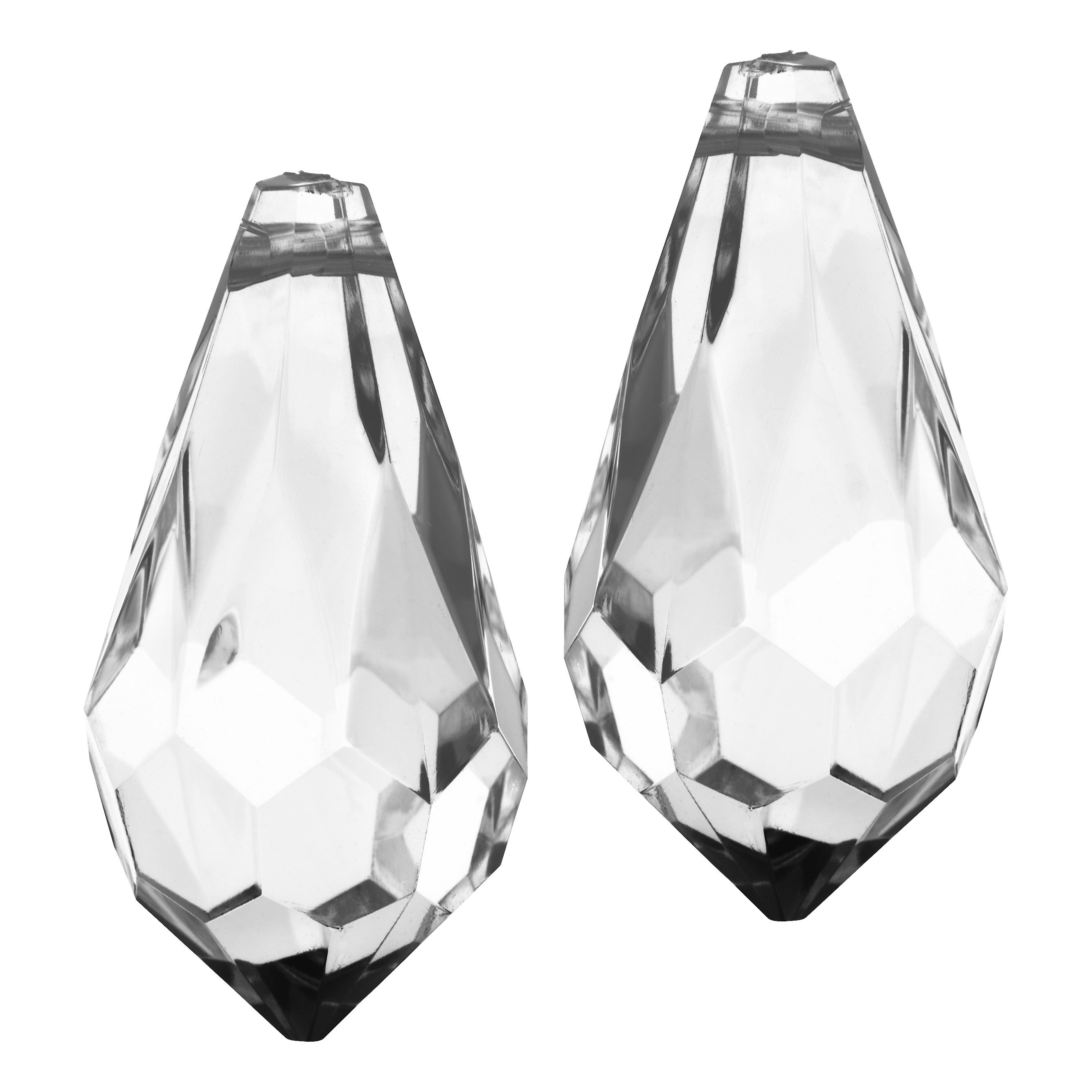 Pracht Anhänger Set Standard - Acryl-Tropfen Kristall, 1,5 cm x 3 cm