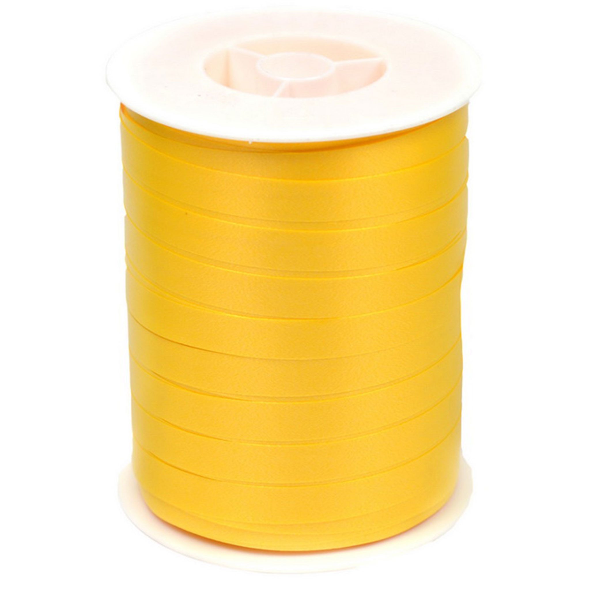 Star Dekoband, Geschenkband Ringelband 10mm x 250m Rolle Gelb