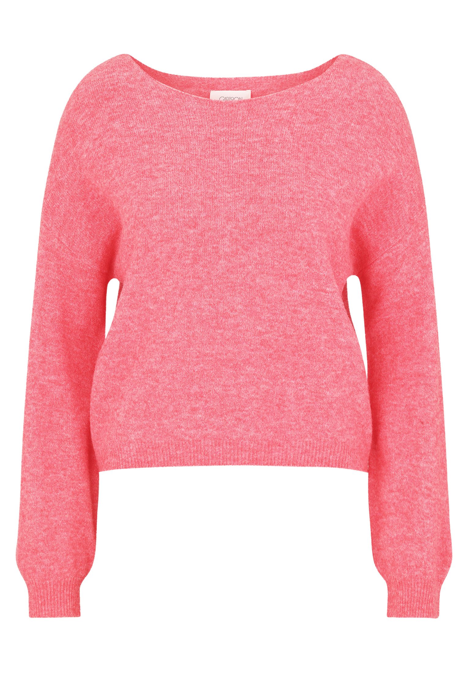 Cartoon Strickpullover Damen mit Rundhalsausschnitt (1-tlg)