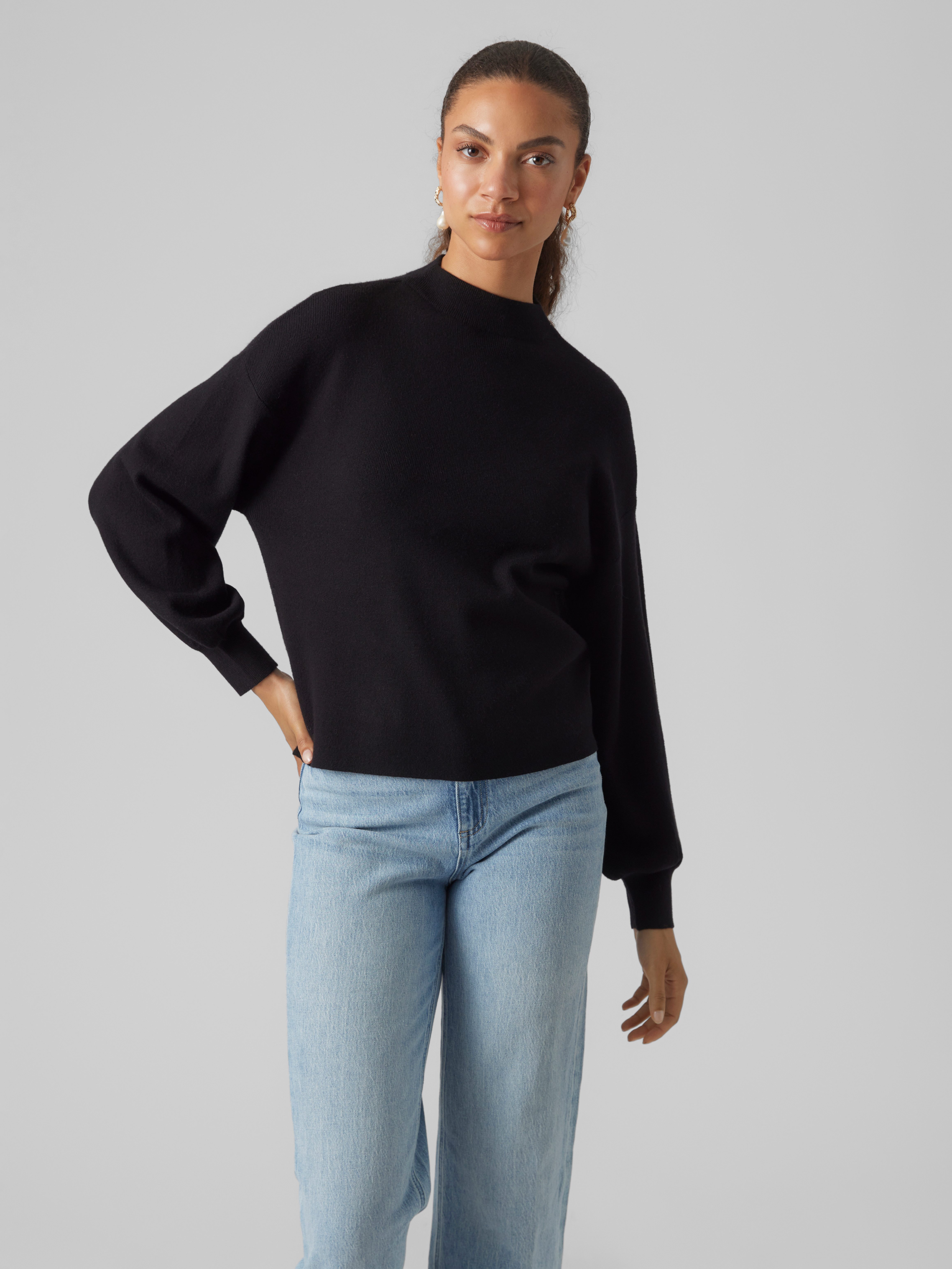 Vero Moda Strickpullover VMNANCY LS FUNNELNK PULLOVER GA günstig online kaufen