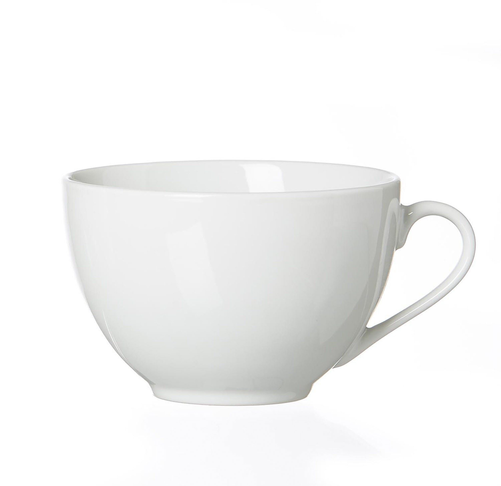 Ritzenhoff & Breker Tasse Porzellan Cappuccino Obertasse Bianco weiß 300 ml, 1-tlg., Porzellan