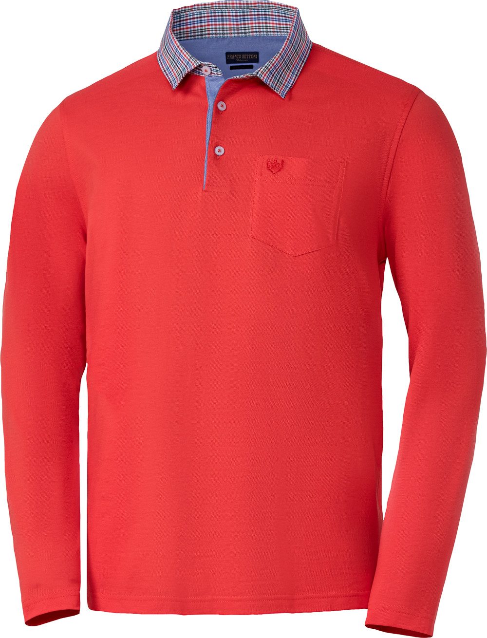 Franco Bettoni Langarm-Poloshirt Hohe Hautverträglichkeit durch 100% Baumwo günstig online kaufen