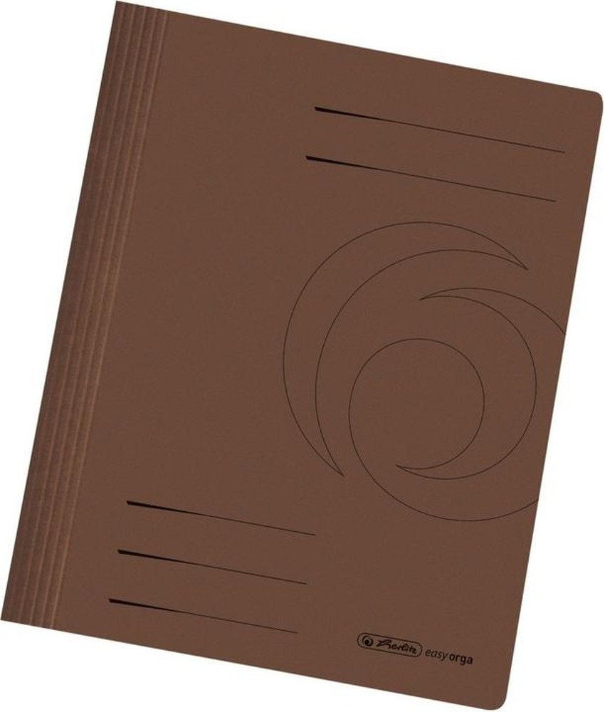 Herlitz Hefter 10 herlitz Schnellhefter Karton braun DIN A4