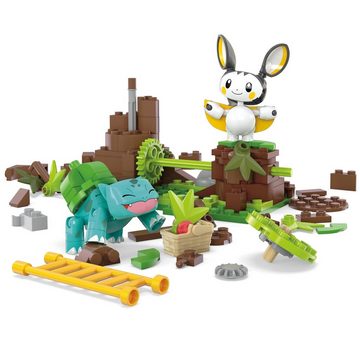 Mattel® Konstruktionsspielsteine MEGA Pokémon Emolgas und Bisasams bezaubernde Wälder