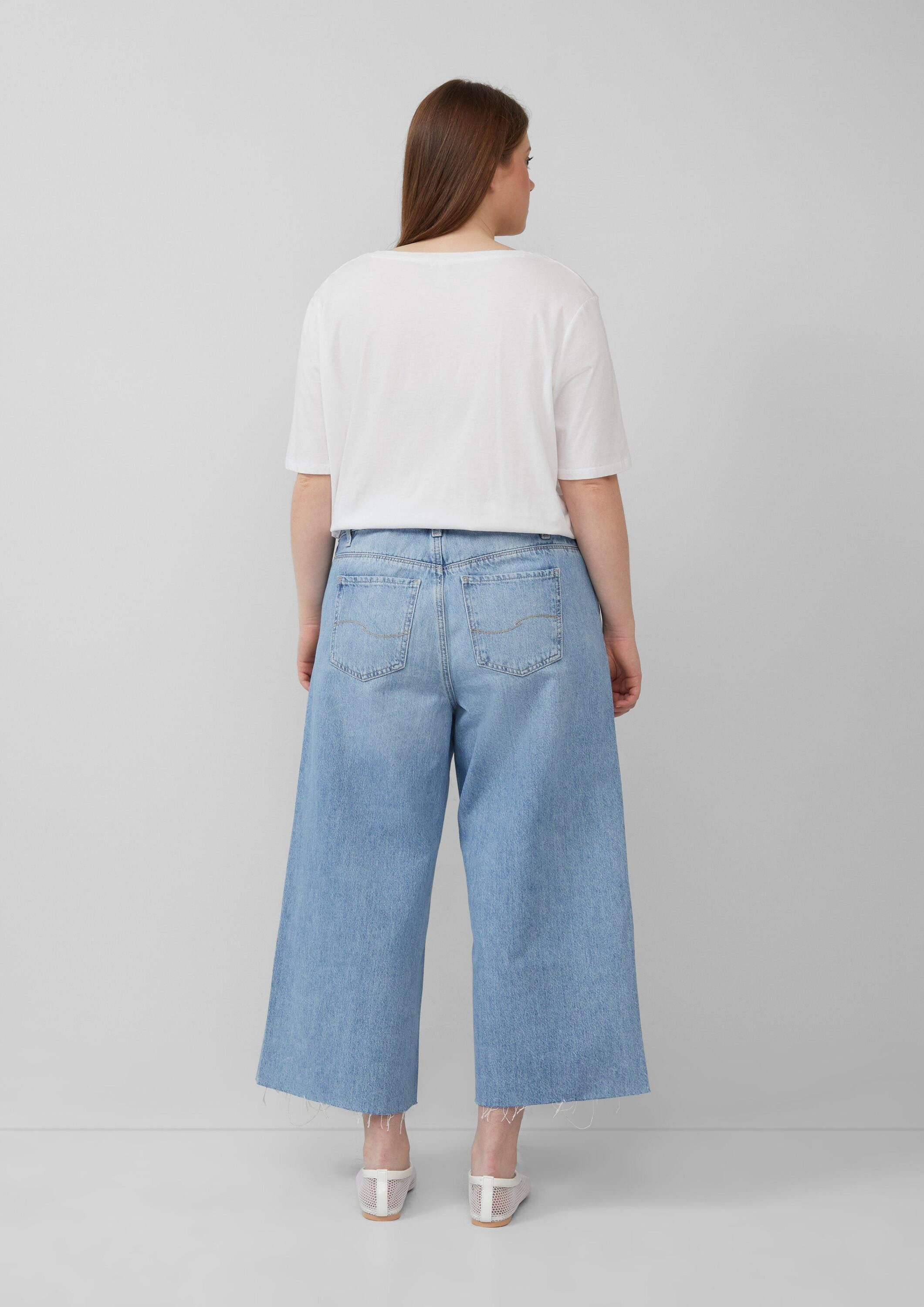 QS Weite Jeans Jeans-Hose Jeans-Culotte / High Rise / Slim Fit – Bild 3 von 5