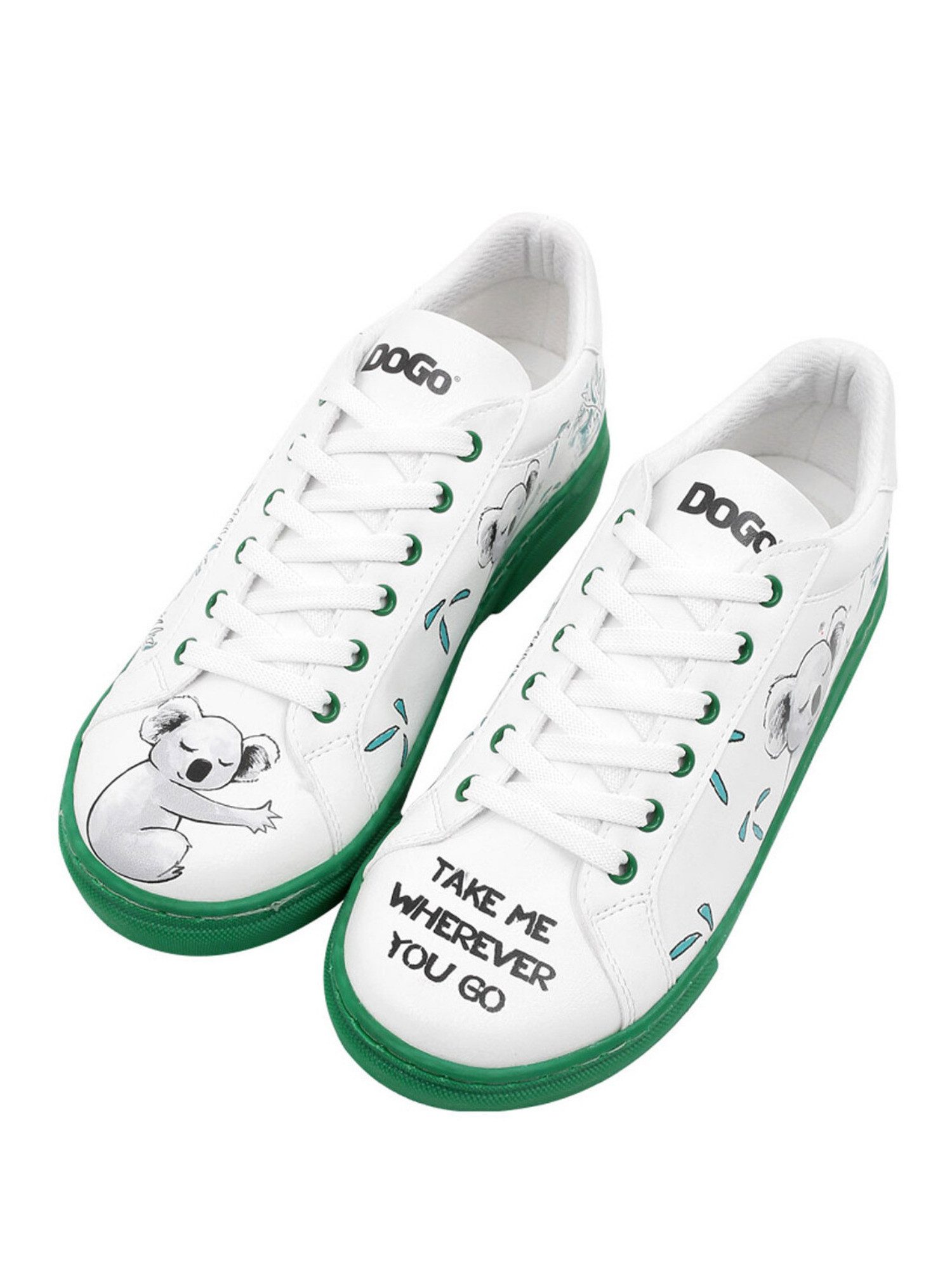 DOGO Ace Low-Top Sneaker The Wise Owl Damen Sneaker Sneaker Handgefertigt