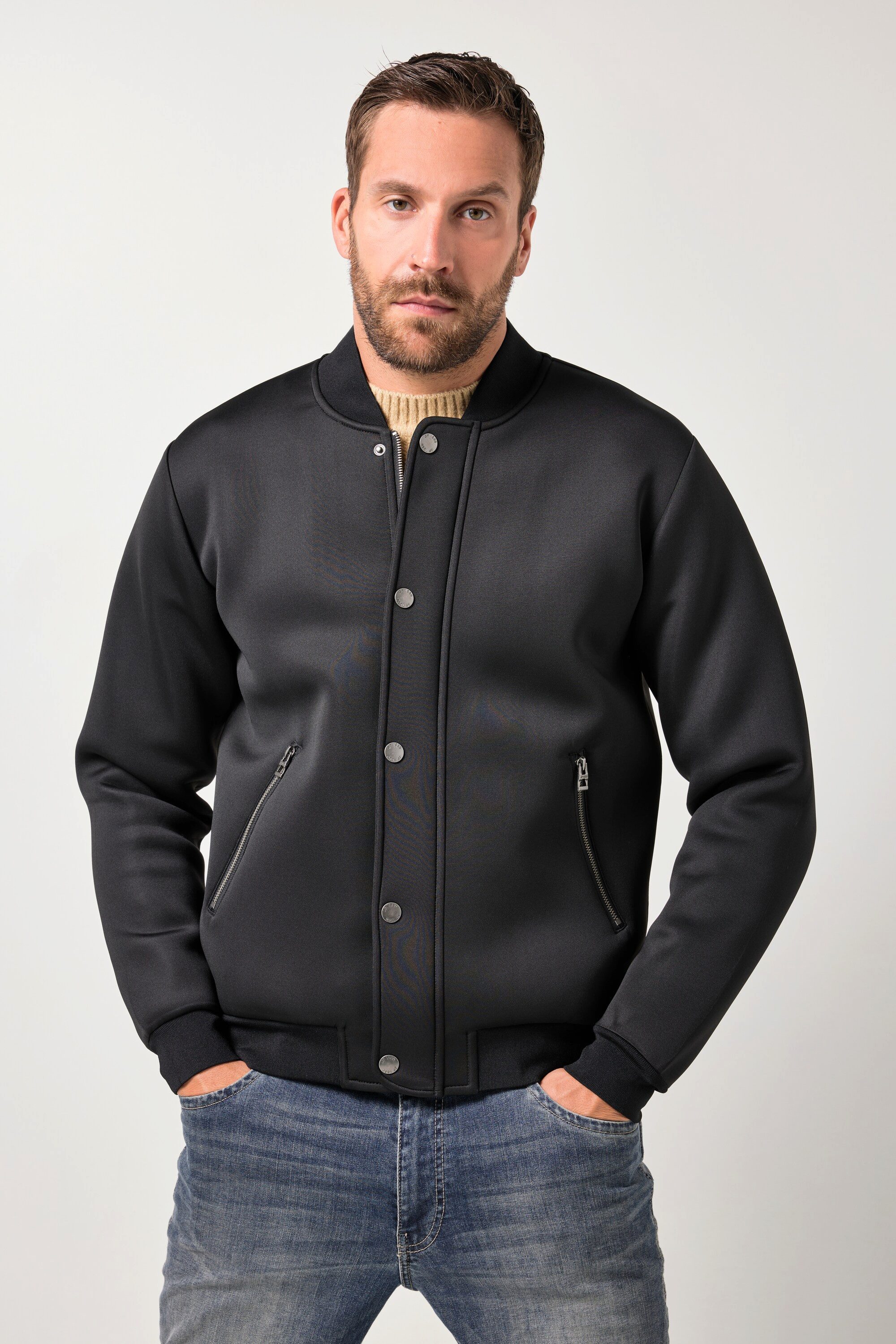 JP1880 Funktionsjacke College-Jacke Scuba Collegekragen Zipper