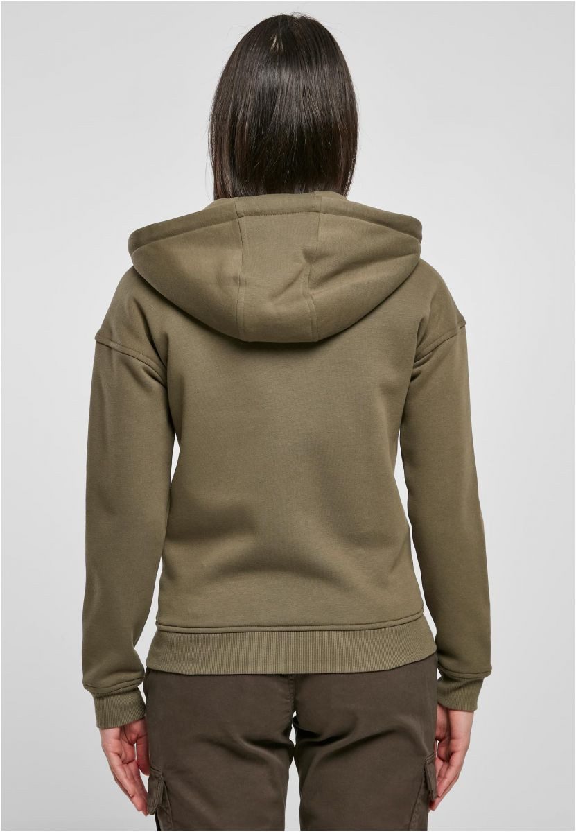 URBAN CLASSICS Kapuzensweatjacke Ladies Classic Zip Hoody Kapuzenjacke Damen