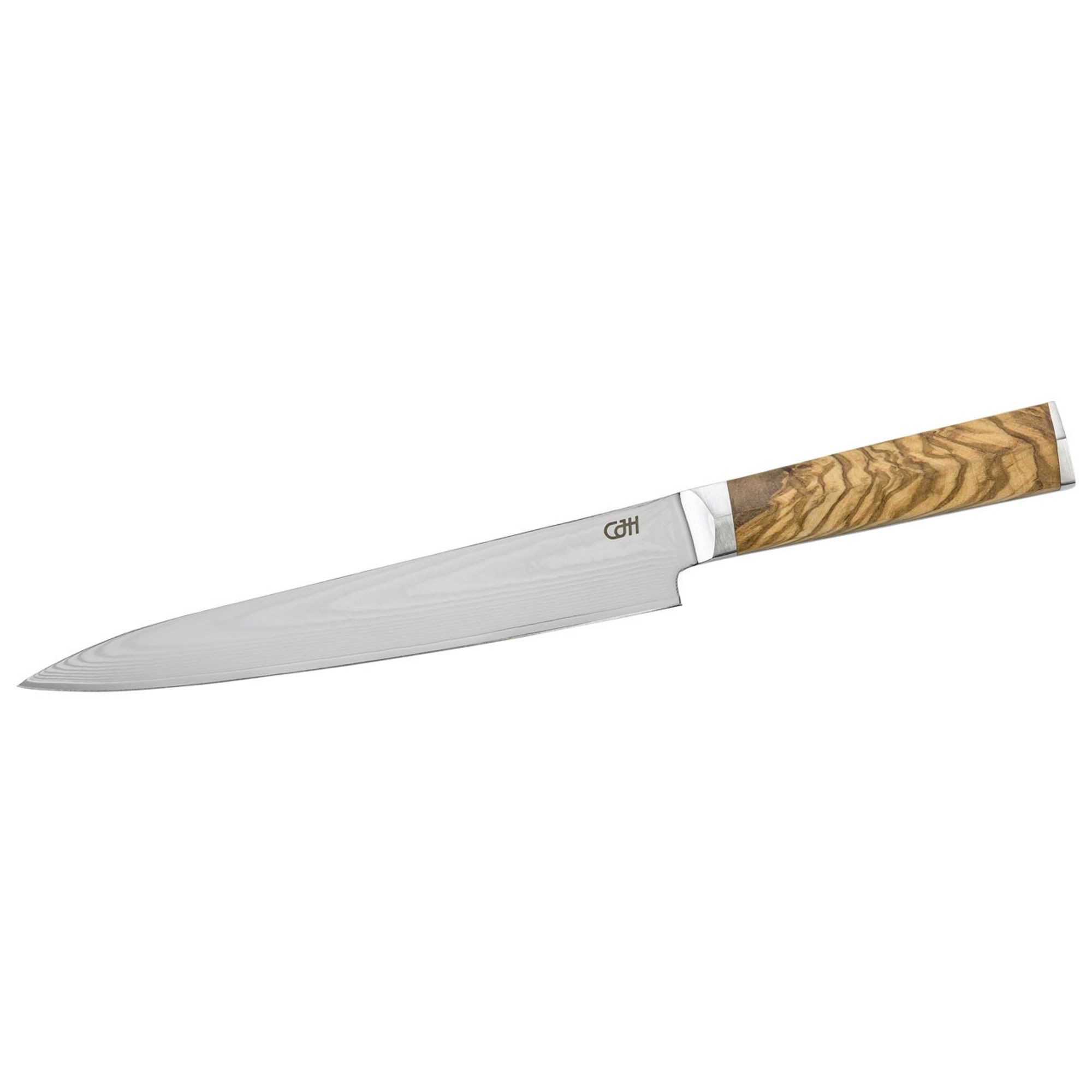 Herbertz Universalküchenmesser CJH Schinkenmesser, 67-Lagen Damast, Olivenholz 10000619
