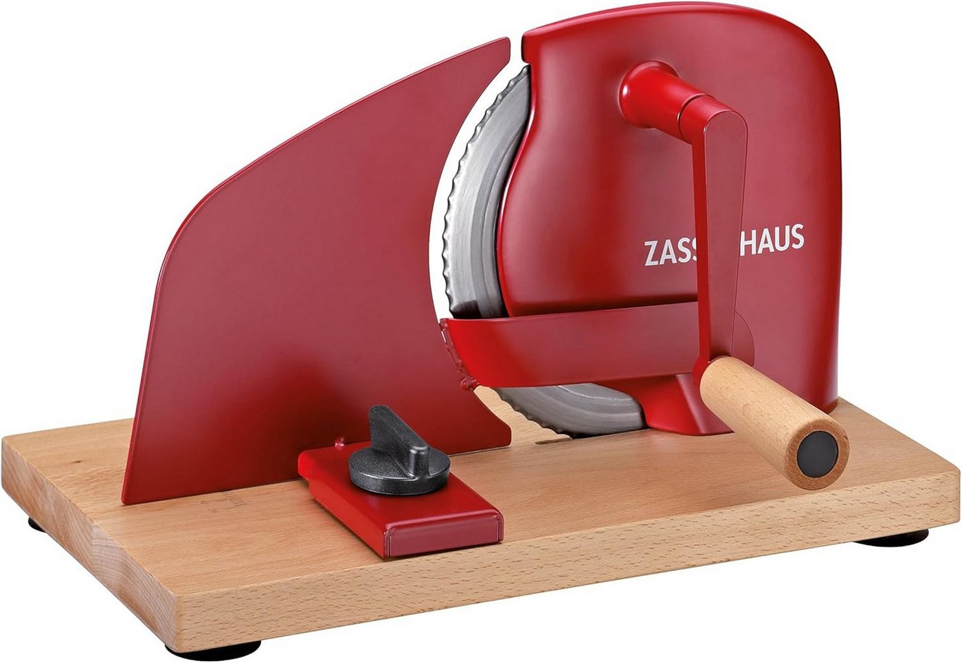 ZASSENHAUS Allesschneider Zassenhaus Brotschneidemaschine PURE rot