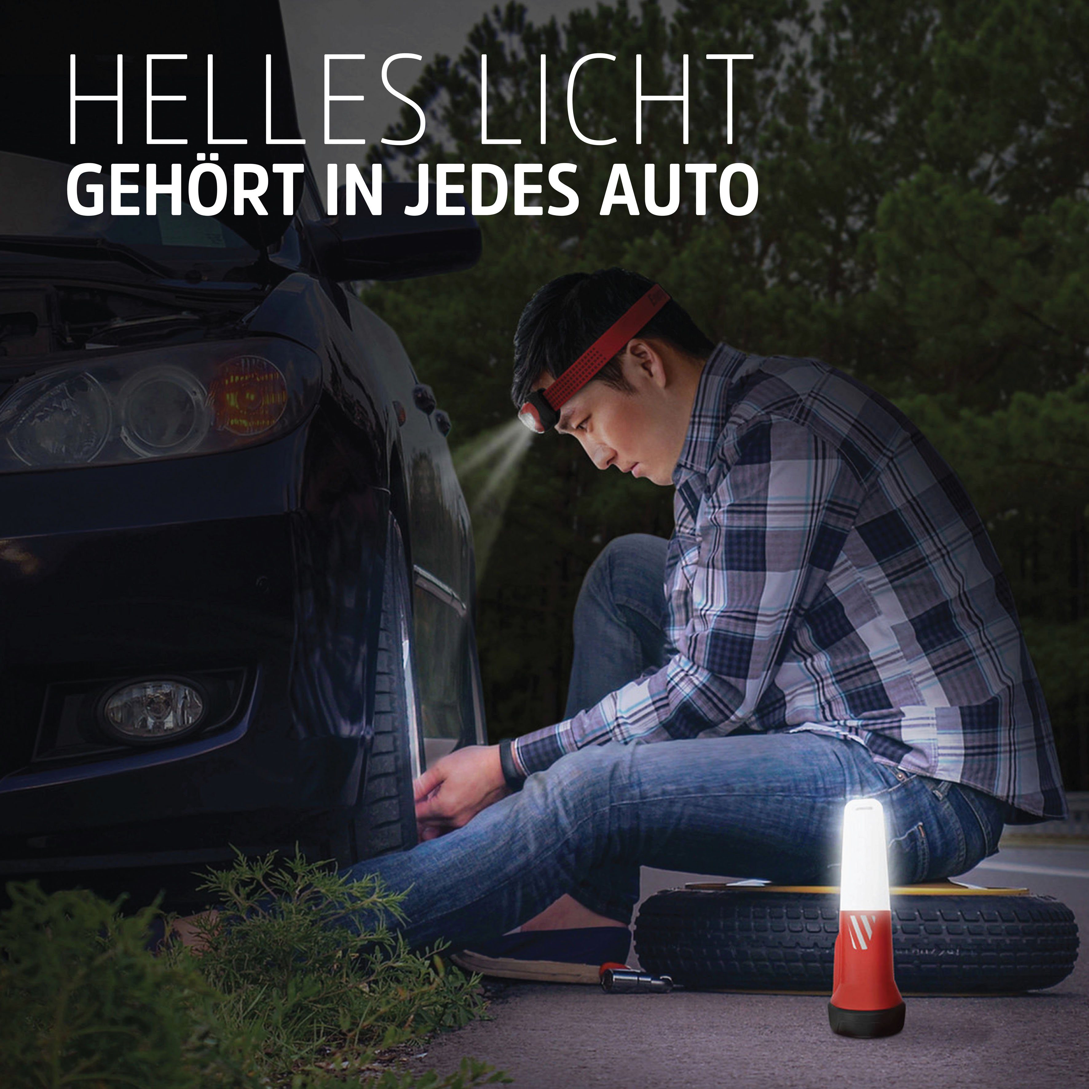 Auto Kit Notfalllicht) (Headlight+ Energizer 2in1 Notfall Taschenlampe