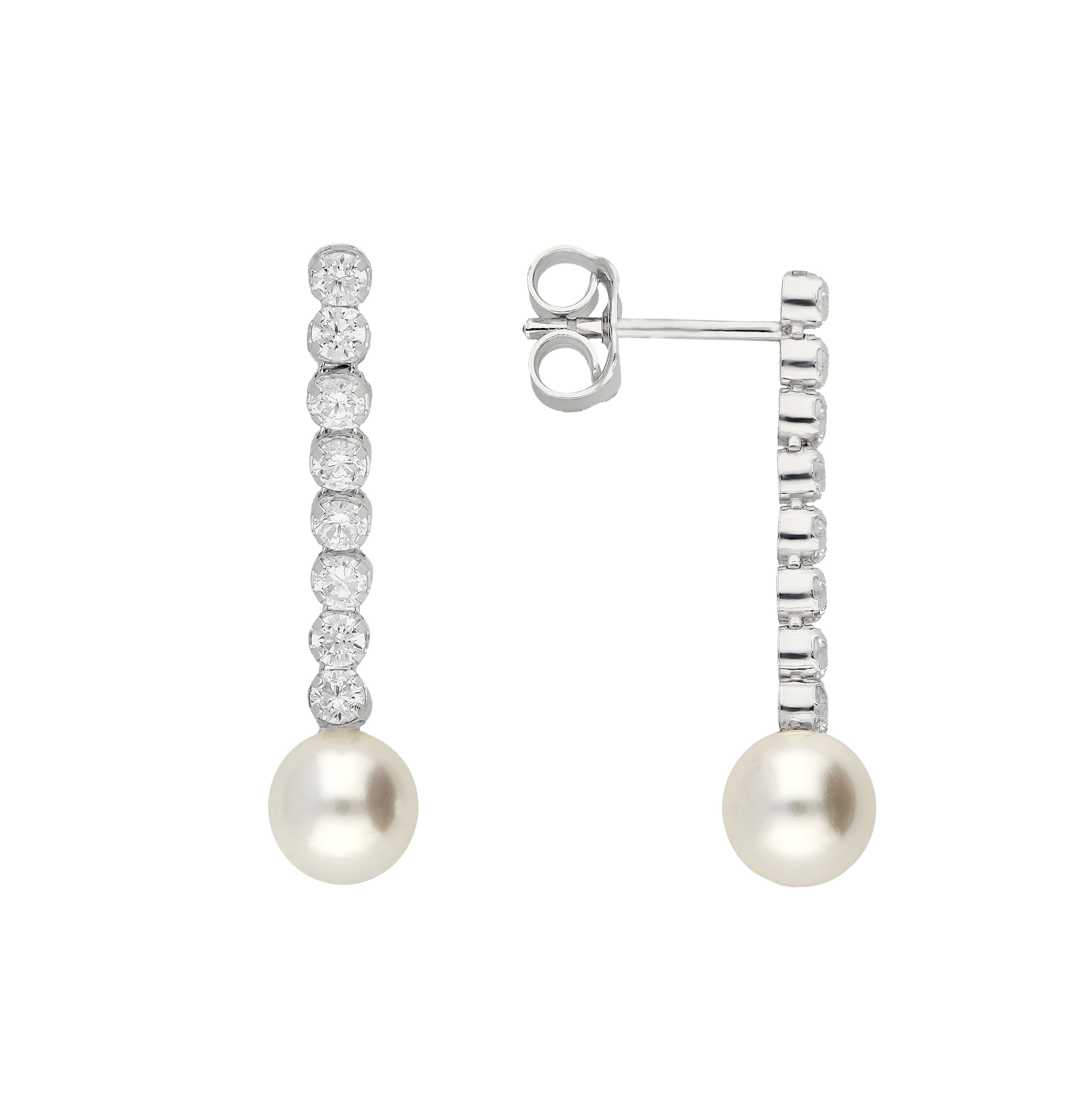 Vivance Paar Ohrstecker Perlen und Zirkonia