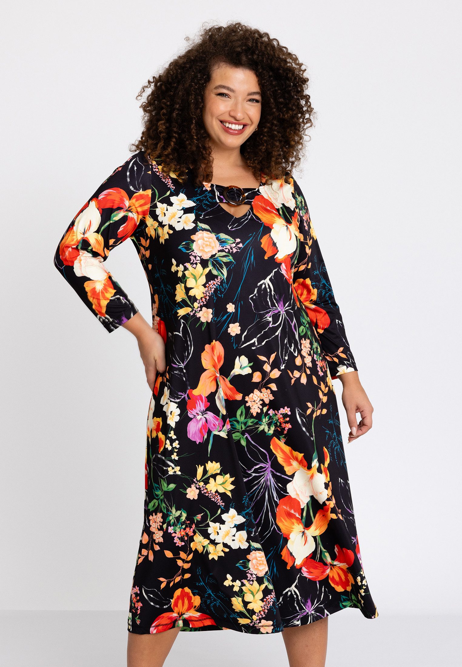 A-Linien-Kleid Damen Kleid Große Größen