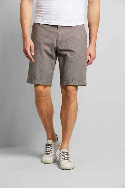 bugatti Shorts in einem Leinen-Look