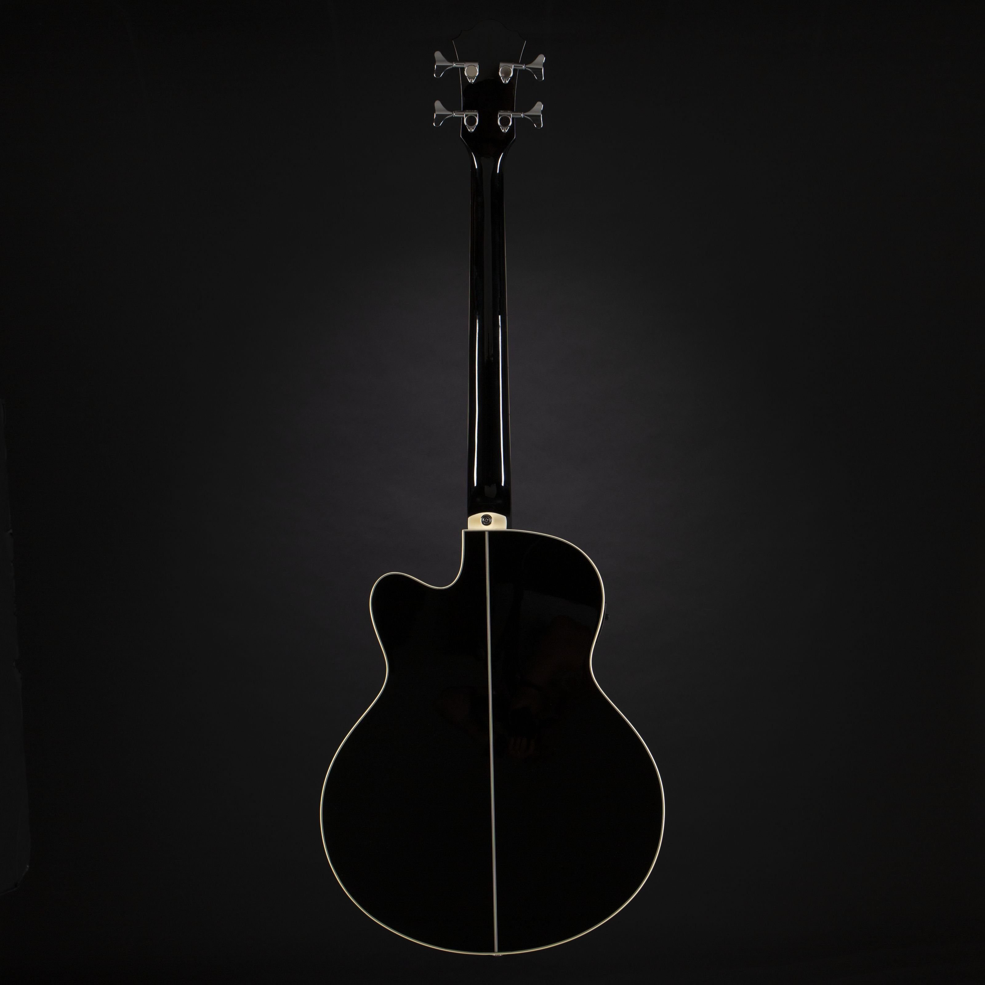 Ibanez Akustik-Bass, Akustik-Bässe, 4-Saiter Akustik-Bässe, Acoustic AEB8E-BK Black - Akustikbass