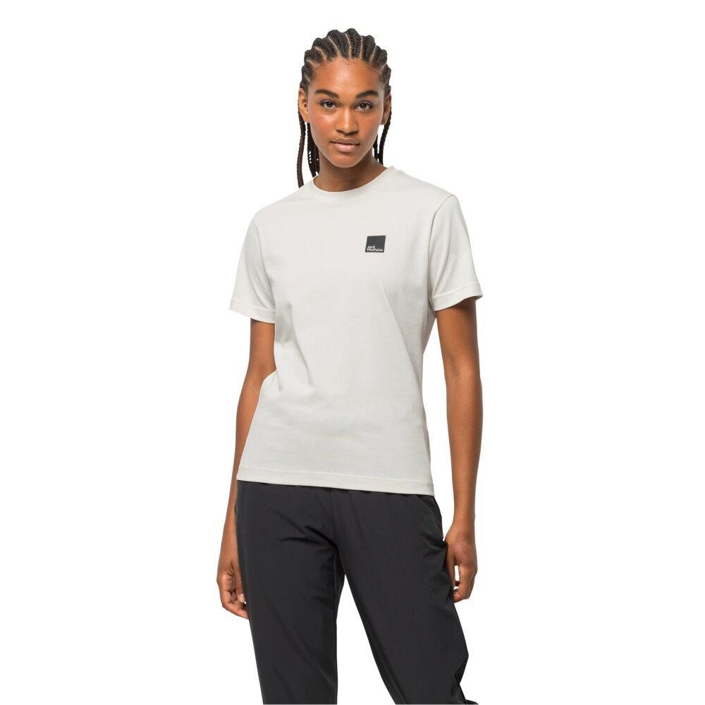 Jack Wolfskin Funktionsshirt Jack Wolfskin Bike Commute T W Synthetic Fiber T-Shirt Shortsleeve Sil