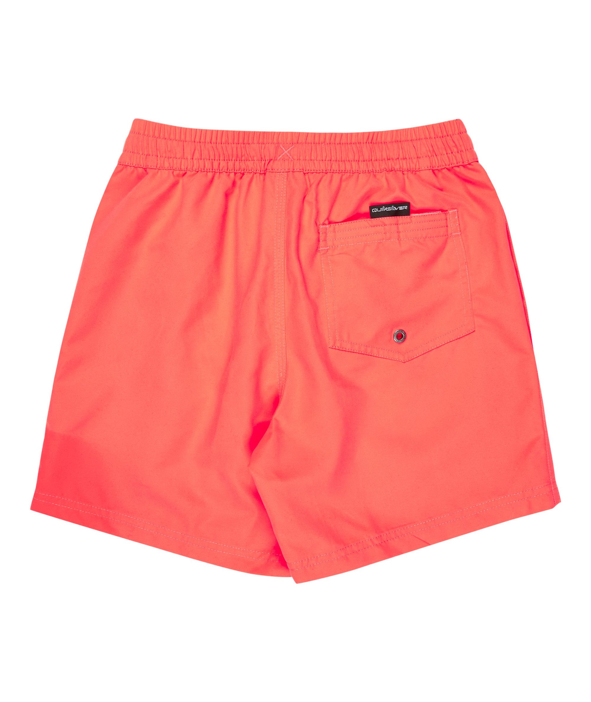 Quiksilver Badeshorts EVERYDAY VOLLEY YTH 14 für Kinder und Jugendliche, unifarbenes Design, mit Badge