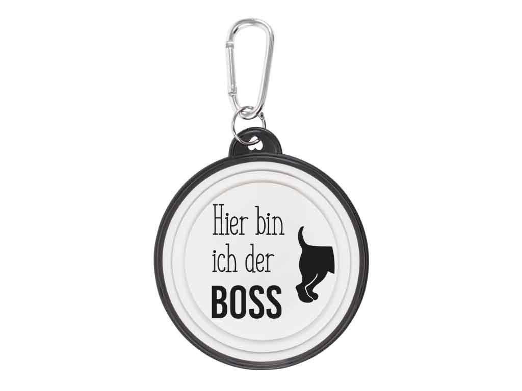 bb Klostermann Reisenapf Hundenapf Boss 1 - Walkies - 1 Stück, BPA-freies Silikon, robust und perfekt für unterwegs oder auf Reisen